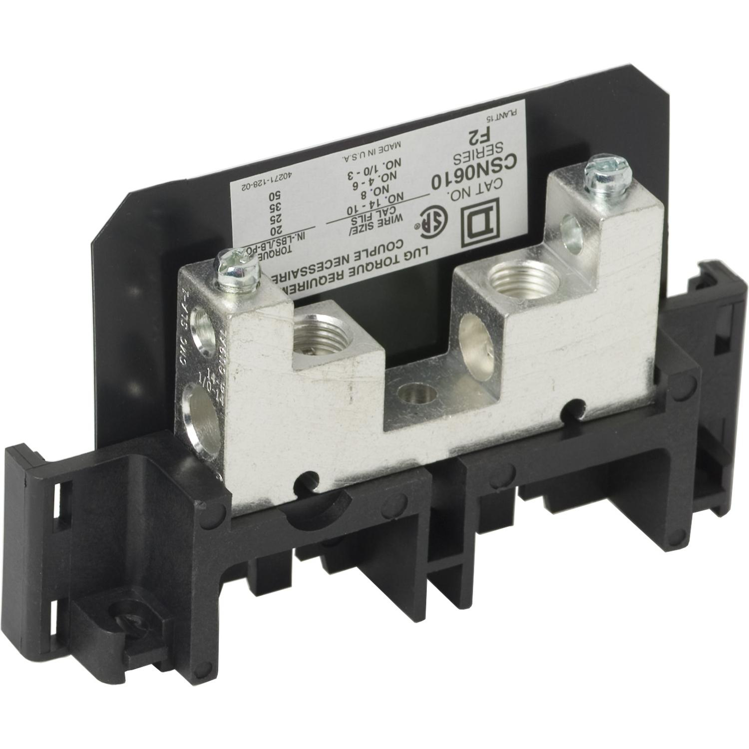 Product image for SAFETY SWITCH ACCESSORY, SOLID NEUTRAL ASSEMBLY, COPPER/ALUMINIUM, 60A/100A RATED