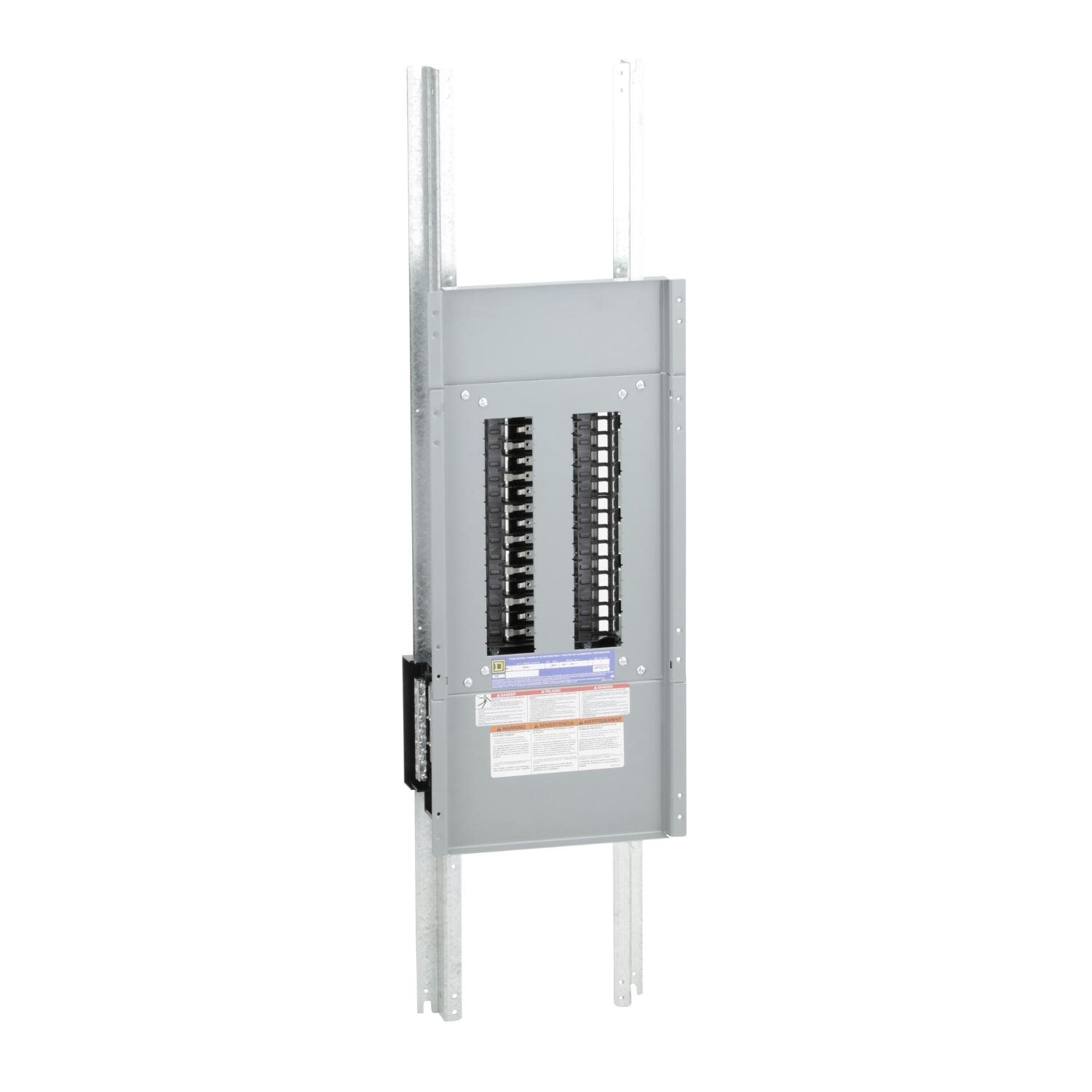 Product image for PANELBOARD INTERIOR, NQ, MAIN LUGS, 400A, AL BUS, 30 POLE SPACES, 1 PHASE, 3 WIRE, 240VAC, 48VDC