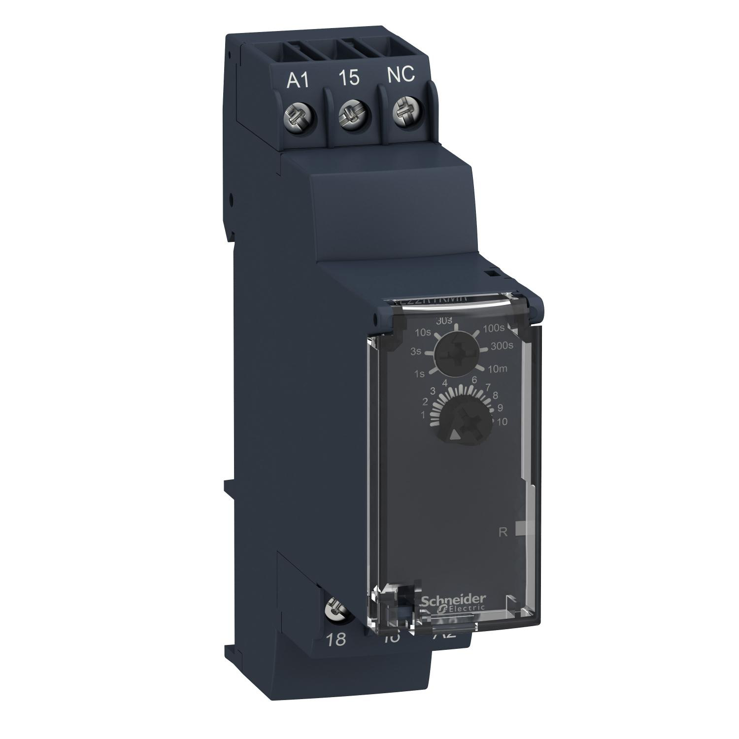 Product image for SINGLE FUNCTION RELAY, HARMONY TIMER RELAYS, 5A, 1 CO, 0.05S.......10MIN, DELAY ON DE ENERGIZATION, 24...240V AC DC