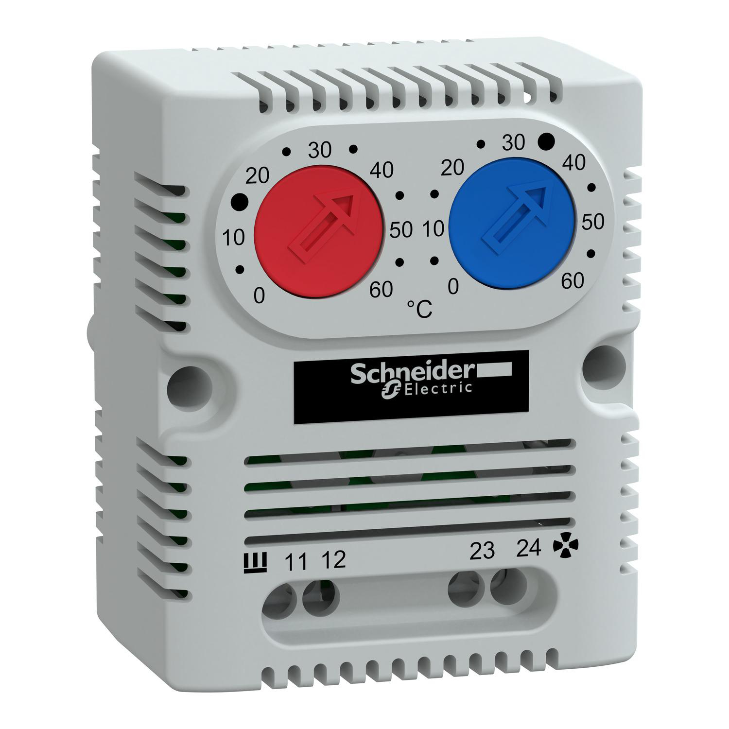 Product image for CLIMASYS CC - DOUBLE THERMOSTAT 240V - RANGE OF TEMPERATURE 0.......60....C - 1NO/NC - ....C