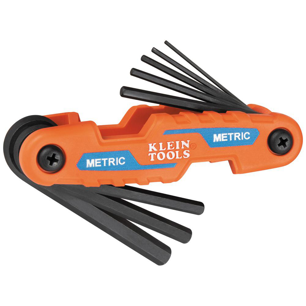 Product image for KLEIN 70540M METRIC HEX KEY FOLDING 8PIECE