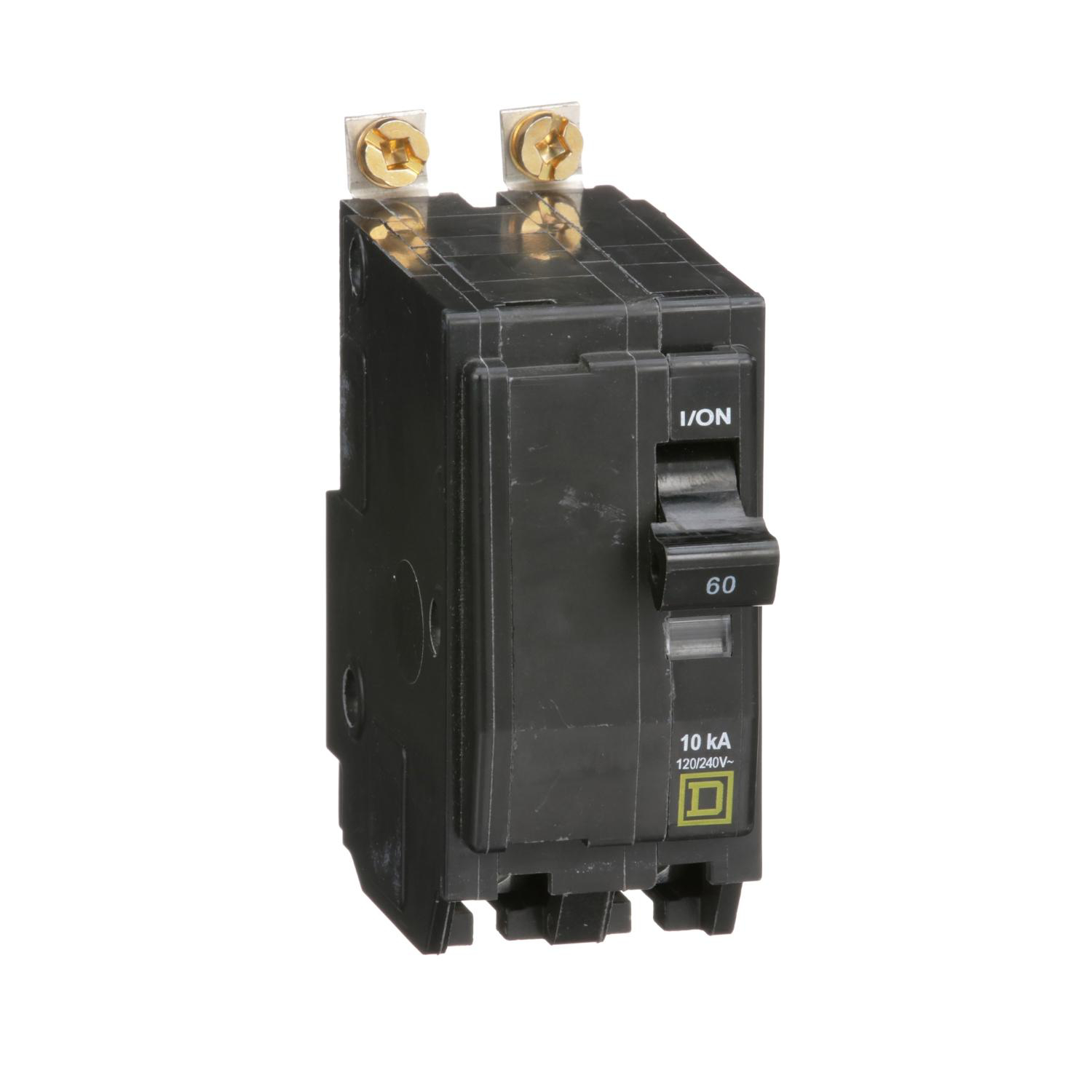 Product image for MINI CIRCUIT BREAKER, QO, 60A, 2 POLE, 120/240VAC, 10KA, BOLT ON