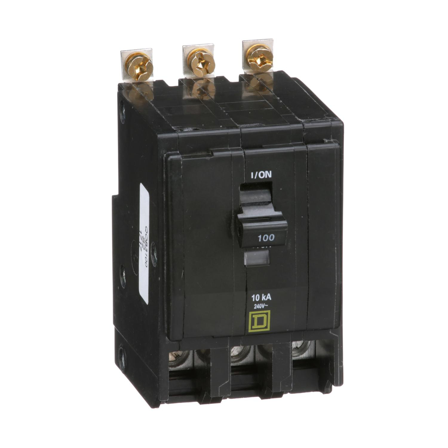 Product image for MINI CIRCUIT BREAKER, QO, 100A, 3 POLE, 240VAC, 10KA, BOLT ON
