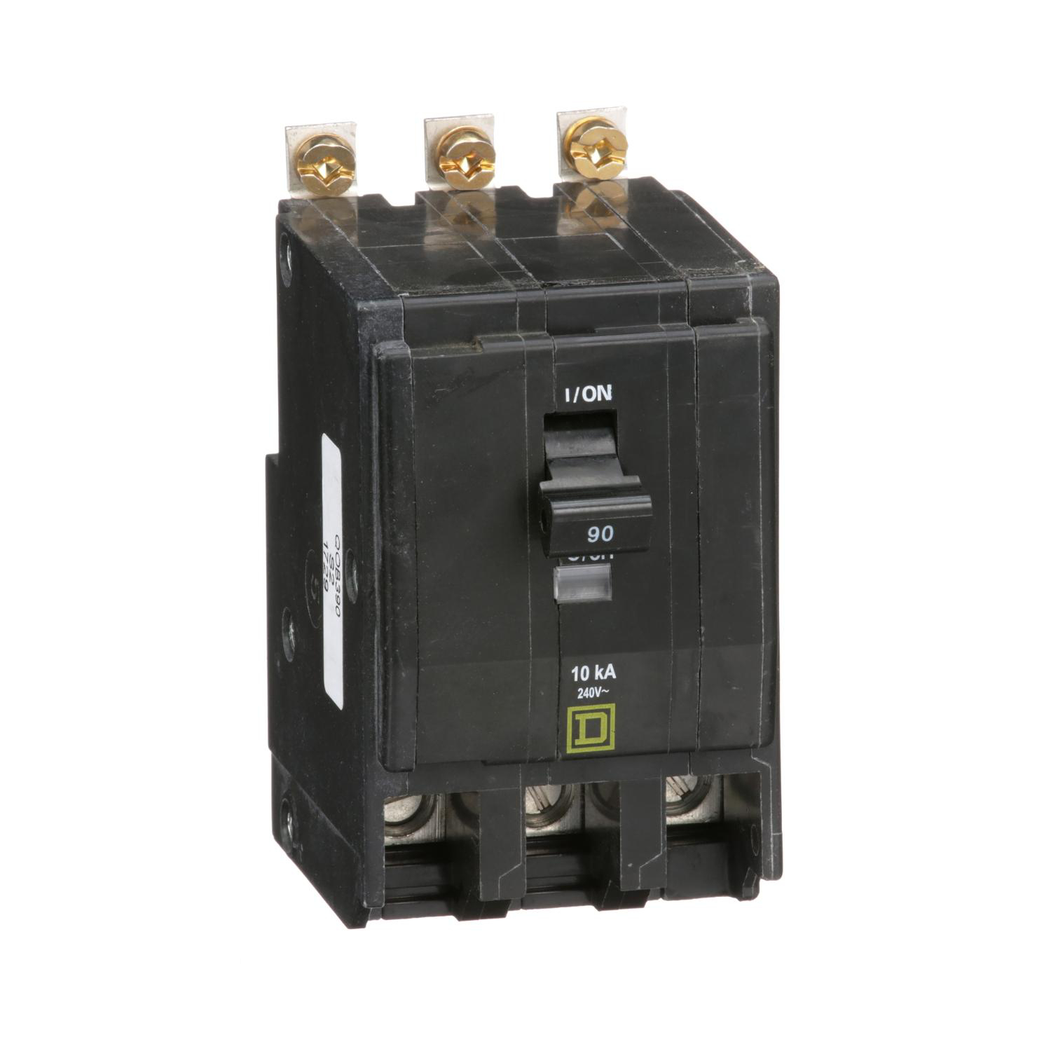 Product image for MINI CIRCUIT BREAKER, QO, 90A, 3 POLE, 240VAC, 10KA, BOLT ON