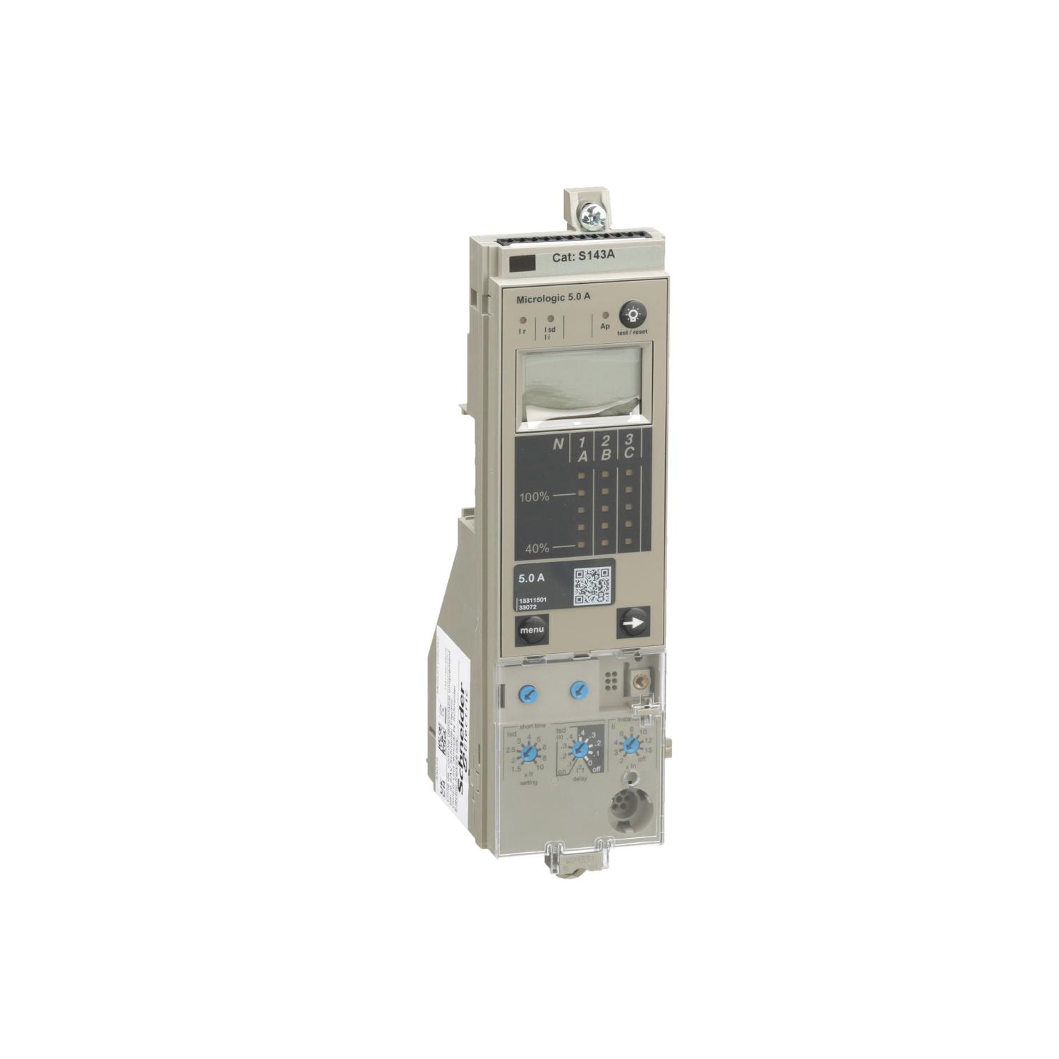 Product image for MICROLOGIC TRIP UNIT, POWERPACT P, R, CIRCUIT BREAKER, 5.0A AMMETER, LSI