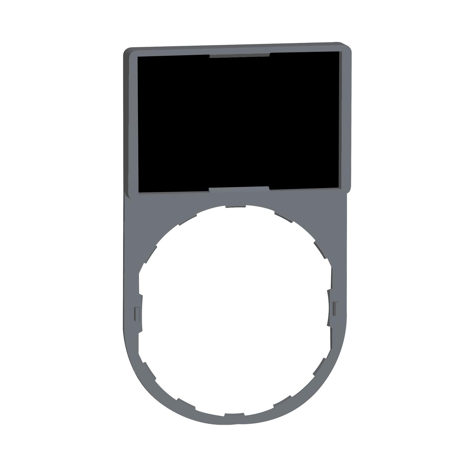 Product image for LEGEND HOLDER 30X50MM, HARMONY XB4, PLASTIC, WITH LEGEND 18X27MM, UNMARKED