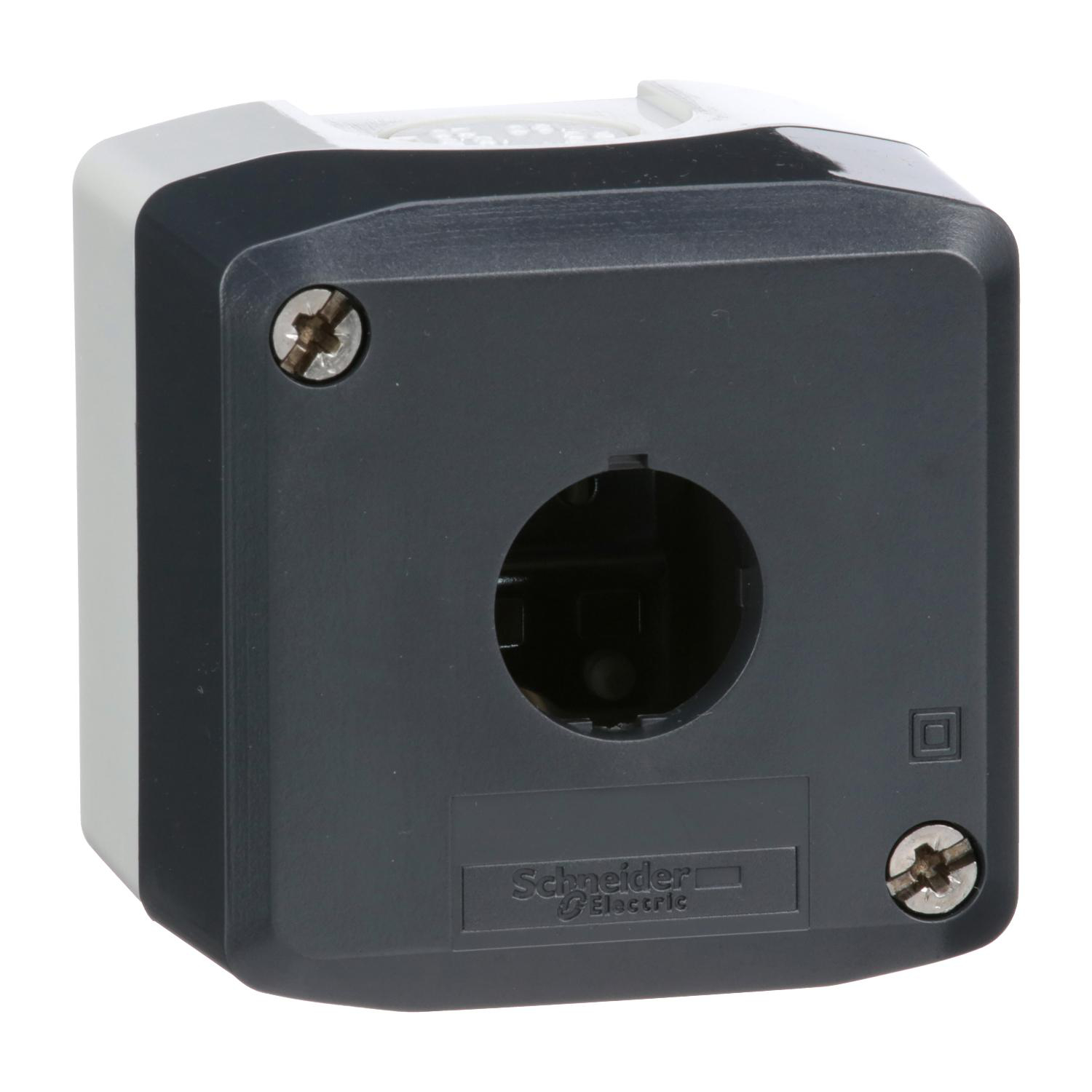 Product image for HARMONY, ENCLOSURE, DARK GREY LID WITH LIGHT GREY BASE, 1 OPENING, UL/CSA CERTIFIED