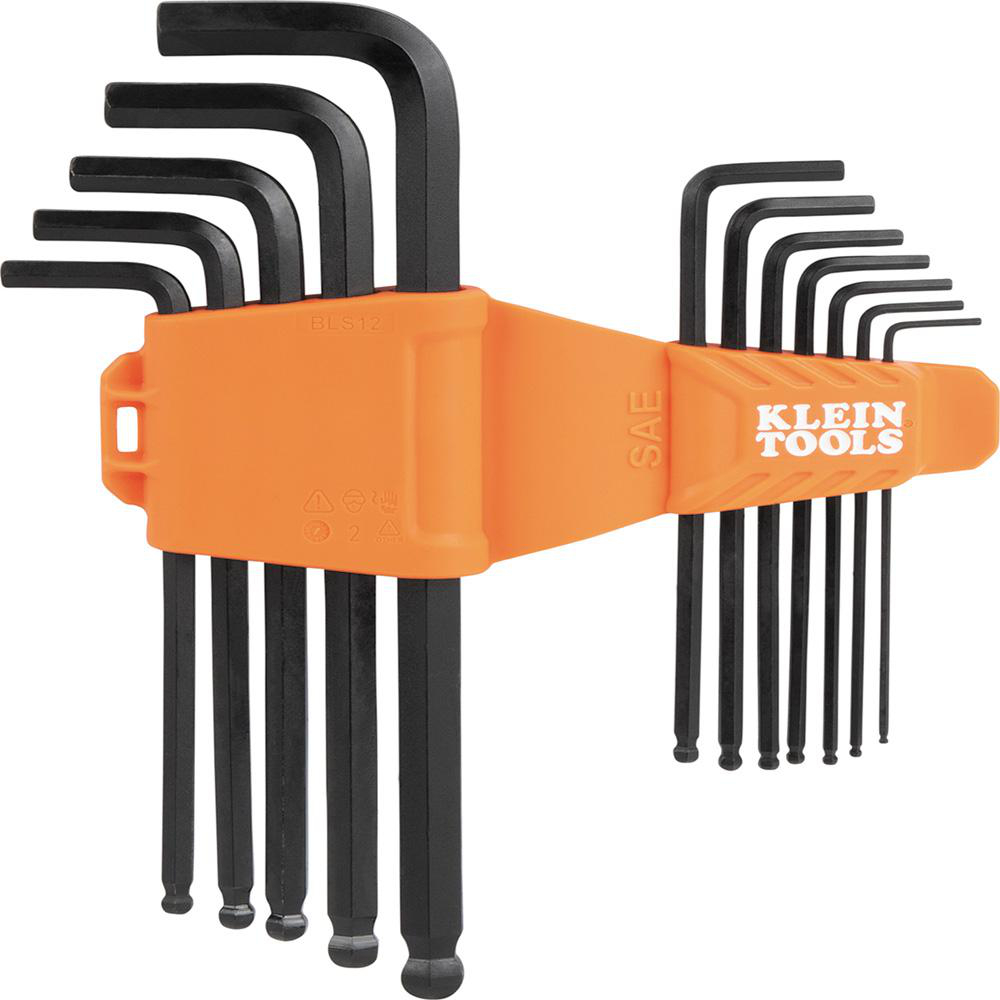 Product image for KLEIN BLS12 BALL END SEA 12 PIECE HEX KEY SET