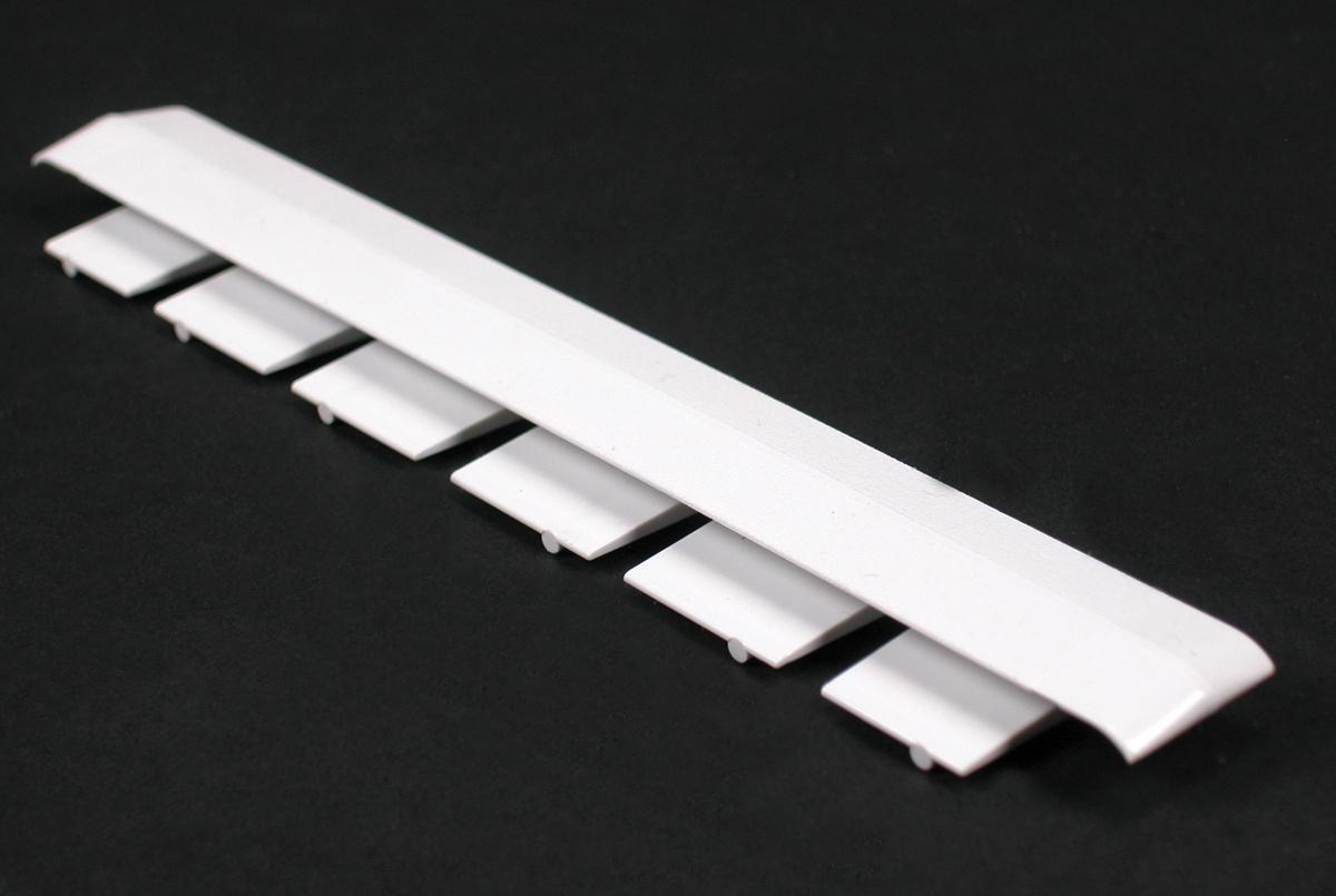 Product image for Clip cover non-metallic ivory 6-1/2x3/4"