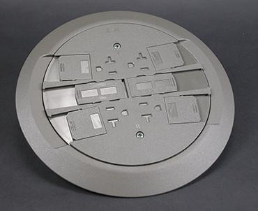 Product image for RC4 Multi-Service Poke-Thru Finish Flange and Slide Holder Assembly