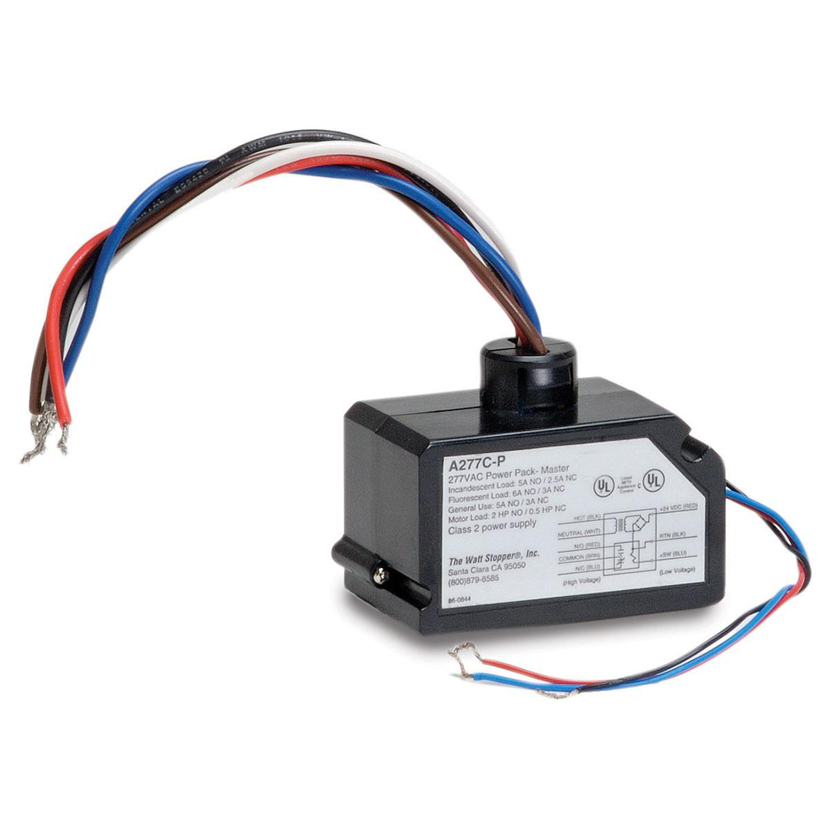 Product image for Wattstopper® Power Pack, 120VAC, 8 AN/O,5 AN/C, 100 MA