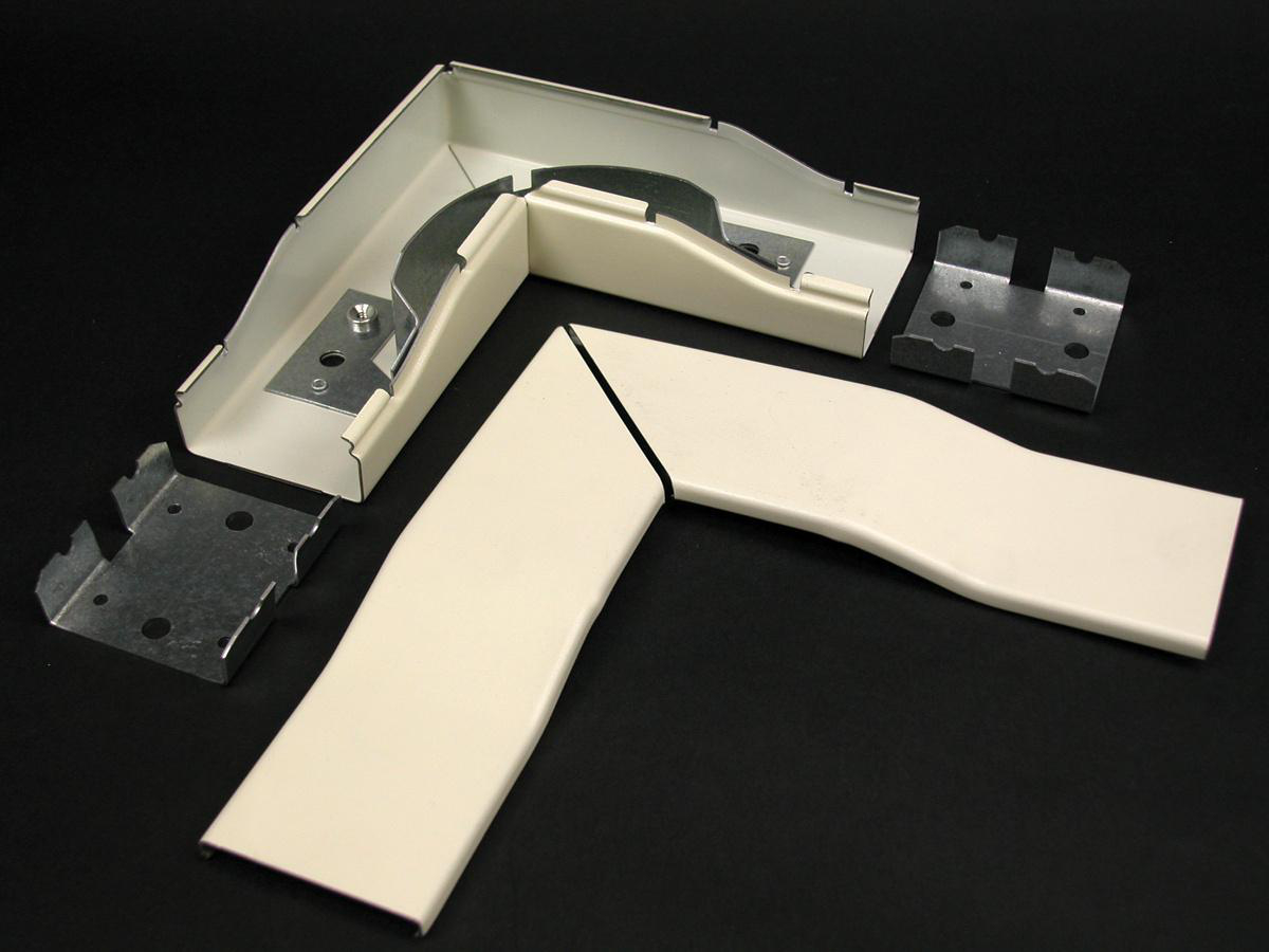 Product image for Elbow flat radius 90.. steel ivory