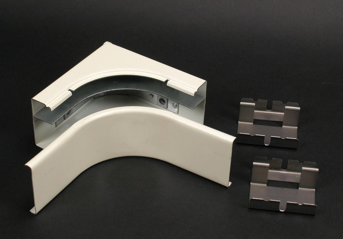 Product image for Elbow internal 90.. divided steel ivory 4"