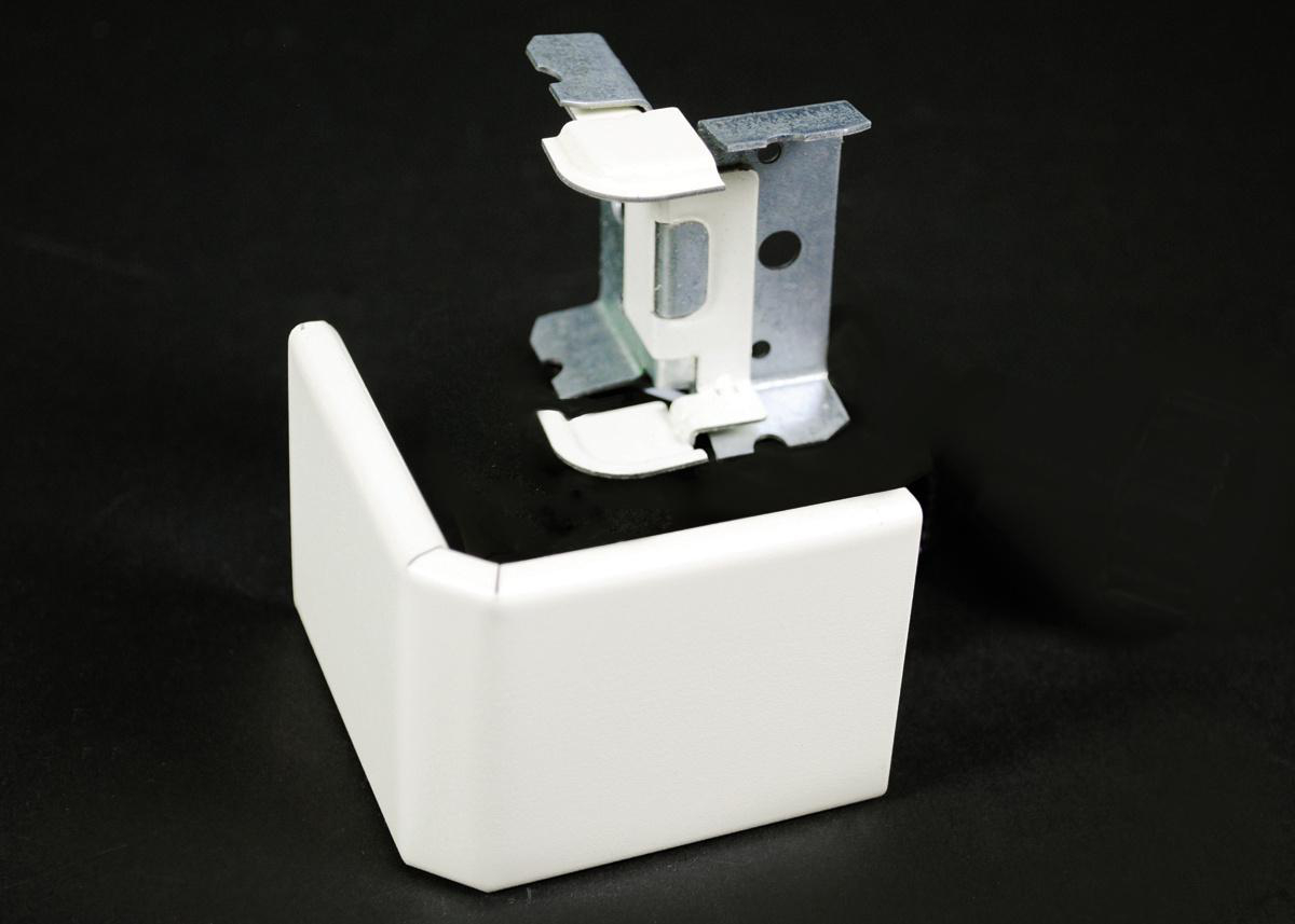 Product image for Elbow external steel ivory 3x1-1/4"