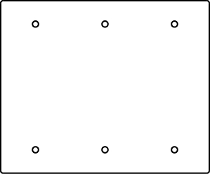 Product image for RFB9 and RFB11 Series Blank Device Plate