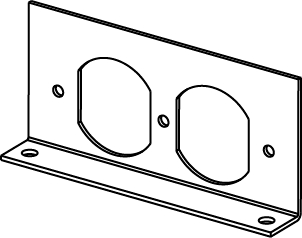 Product image for RFB2 Series Internal Duplex Receptacle Bracket