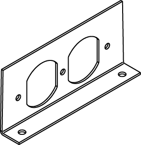 Product image for Bracket receptacle internal duplex for RFB boxes