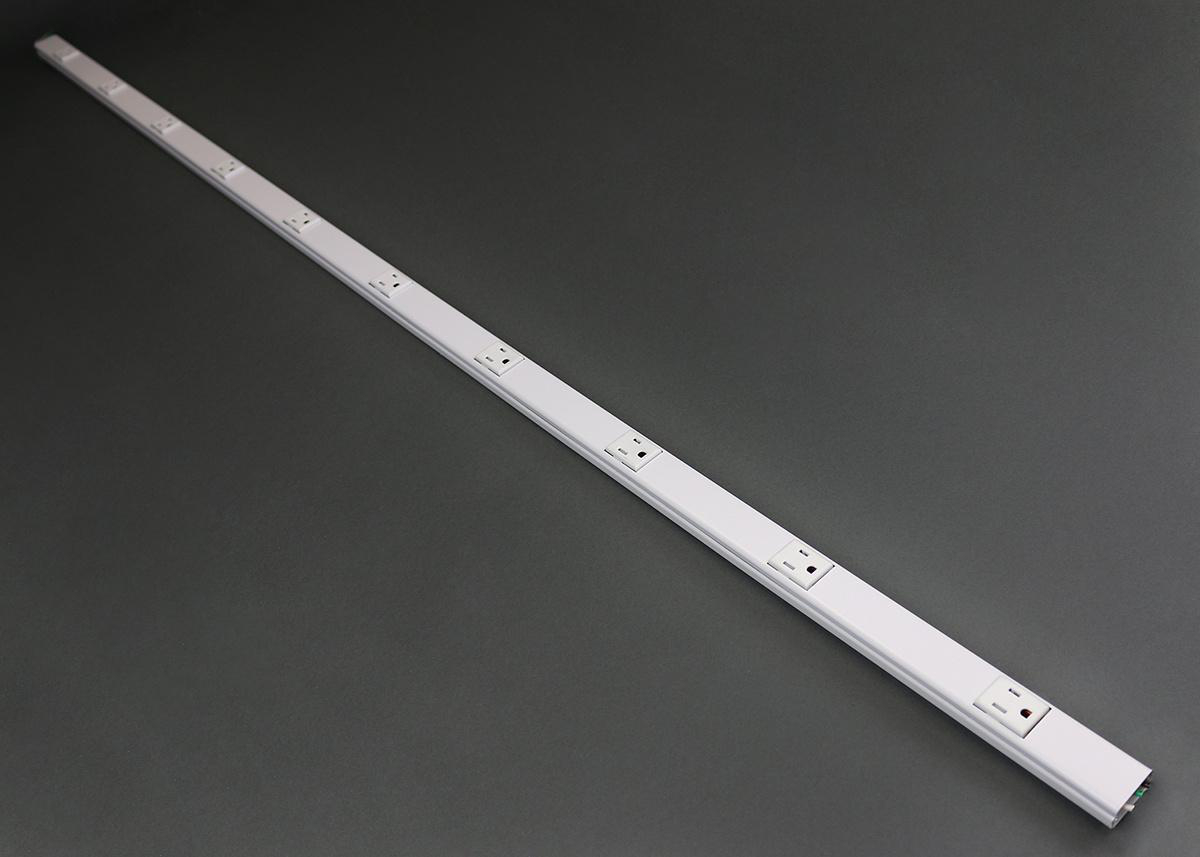 Product image for Wiremold 20GB506TR Tamper Resistant Plugmold Multioutlet System in White