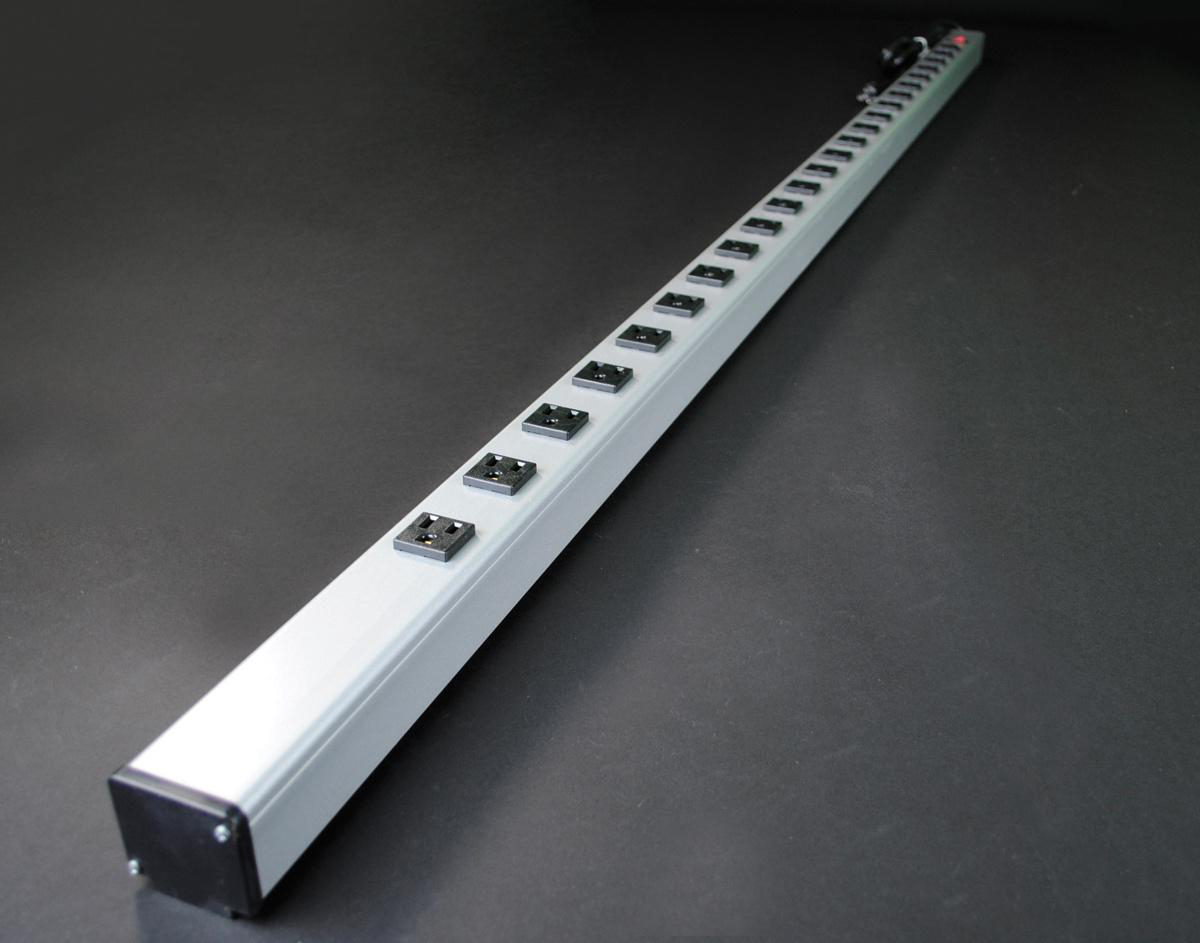 Product image for Plug-In Outlet Center Unit / 120V/15A/72 long/24 O/L /lighted switch/15' cord