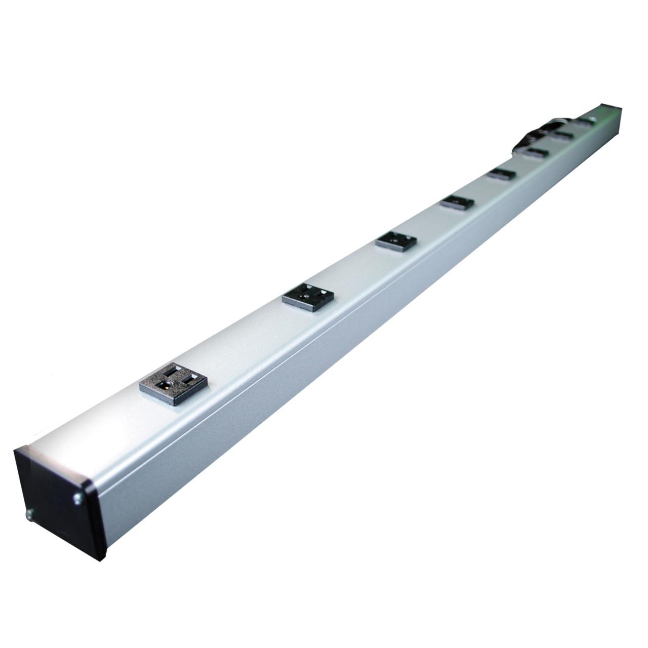Product image for Plug-In Outlet Center Unit / 120V/15A/48 long/8 O/L /lighted switch/6' cord