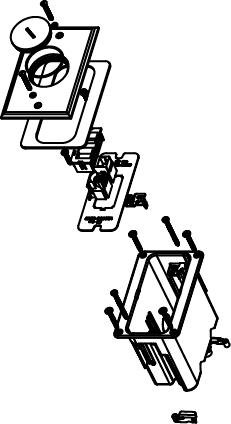 Product image for Box assembly floor 1-gang brass cover 1-screw 2-1/8x3-7/8x3-3/4"