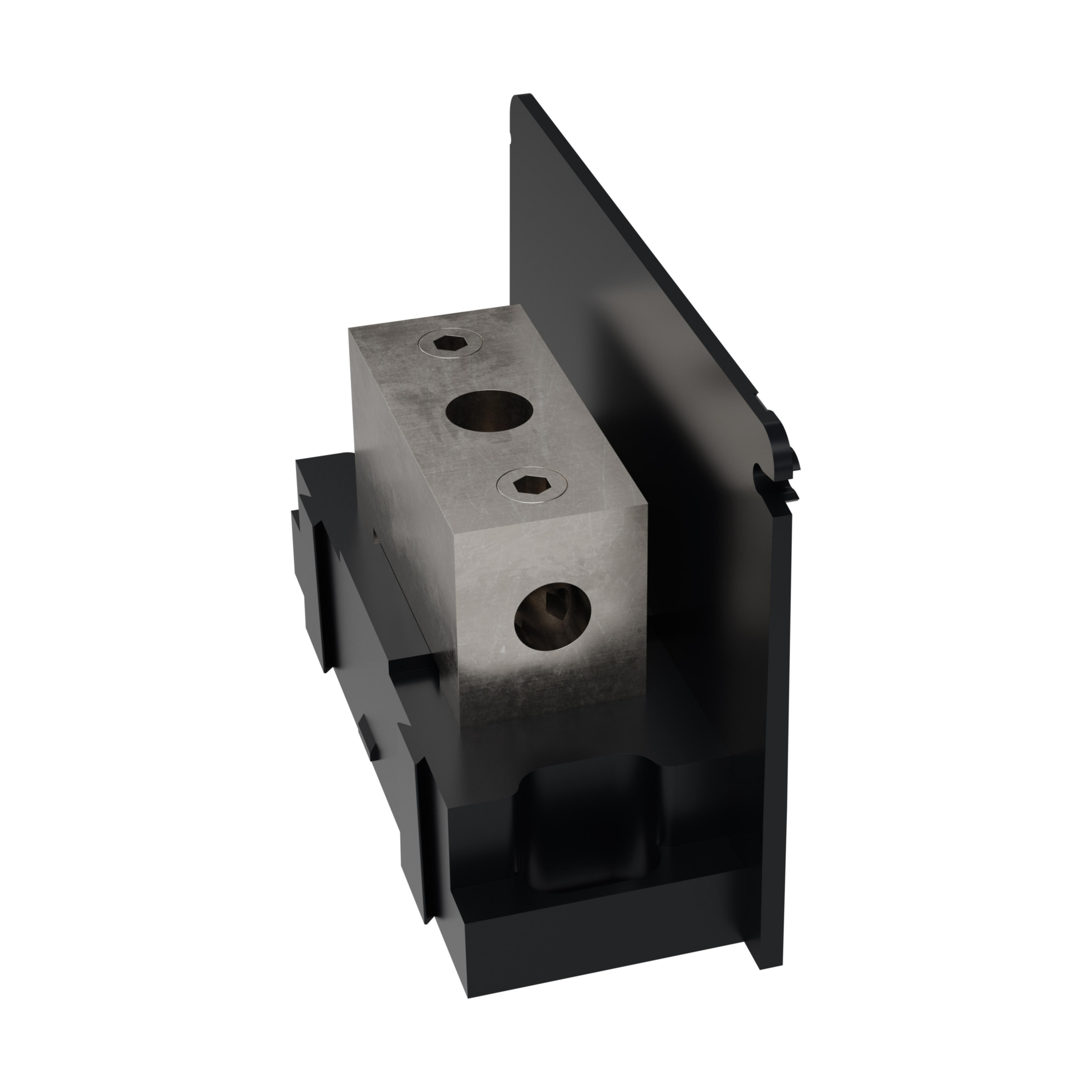 Product image for Open-Style PDB UL 1953 1000V 135A Tin-plated Aluminum - 175A Adder 1 - 1 openings; 2/0-#14 --- 2/0-#14 Box to Box