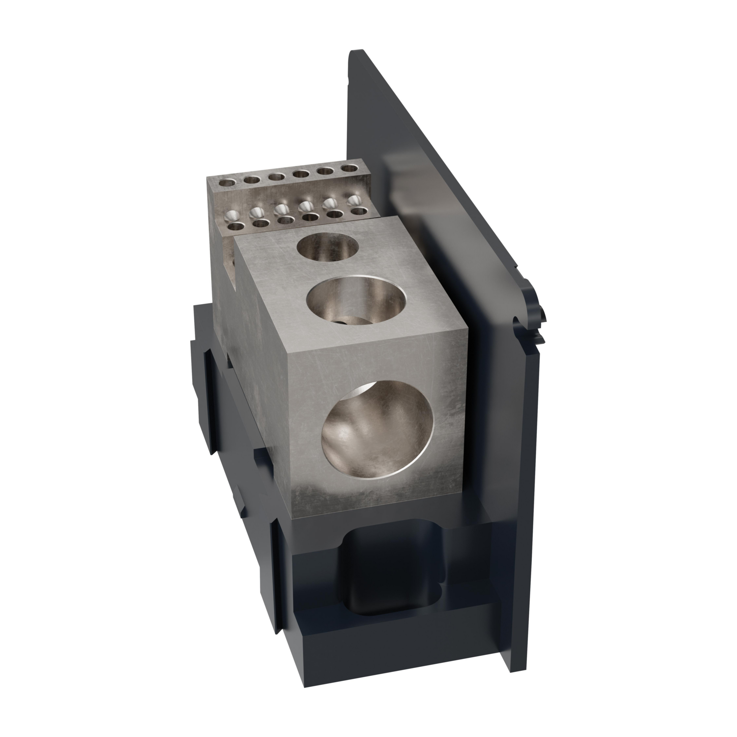 Product image for Open-Style PDB UL 1953 1000V 310A Tin-plated Aluminum - 380A Adder 1 - 18 openings; 500-#4 --- #10-#14 Box to Box
