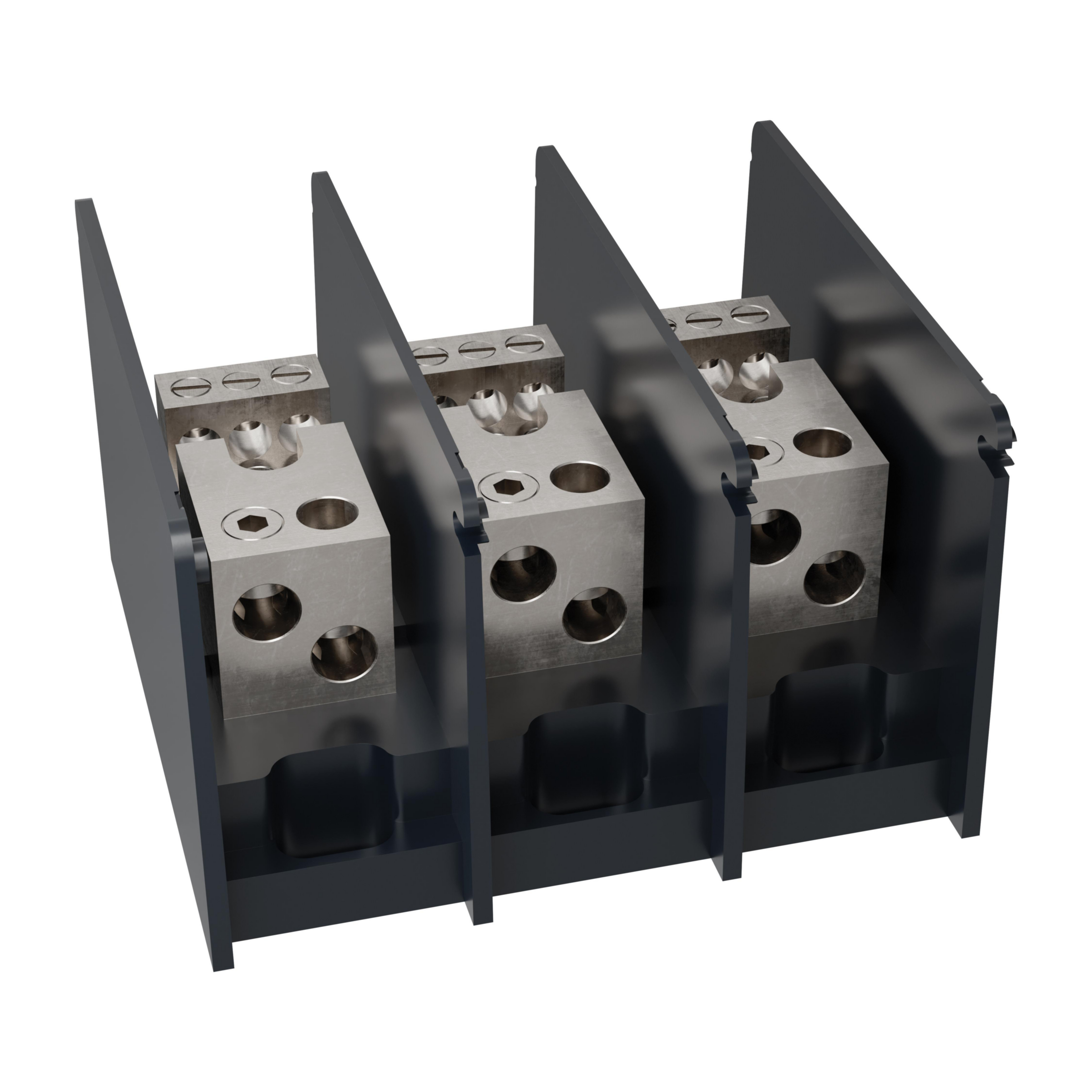 Product image for MERSEN MPDB67513 POWERBLOCK DISTRIBUTION INTERMEDIATE ALUMINUM 3-POLE