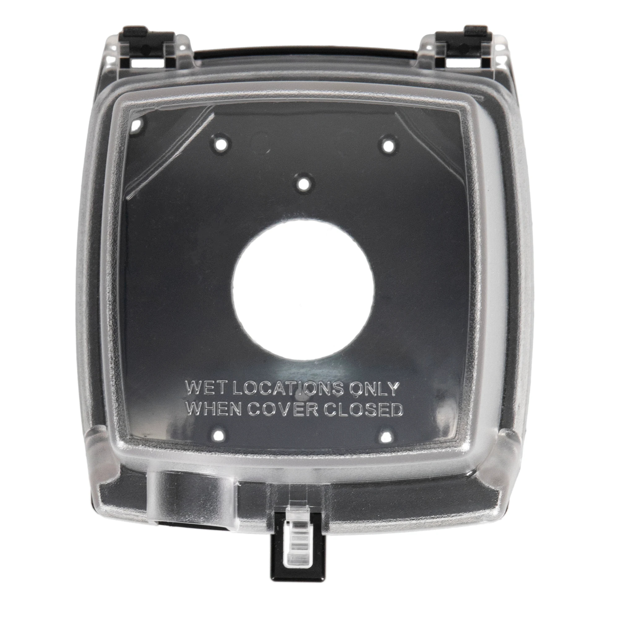 Product image for Cover weather proof 1 or 2 gang vert clr 4-3/4in