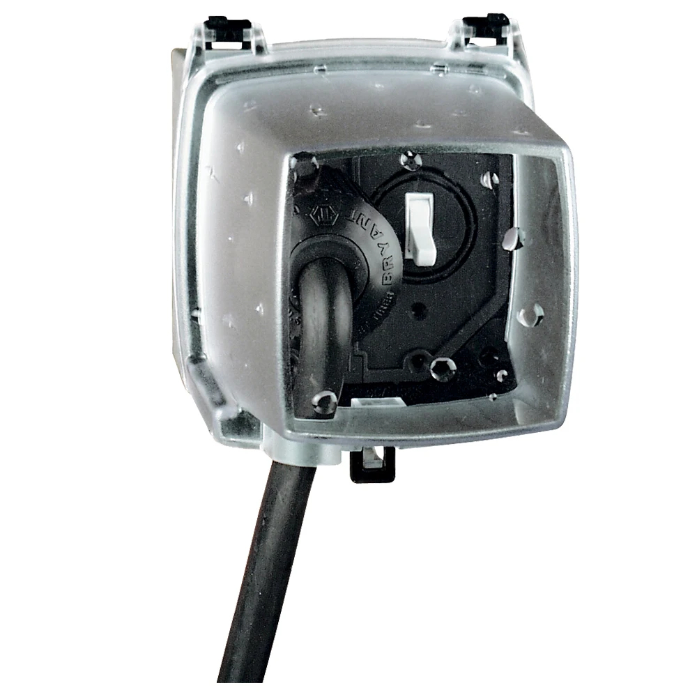 Product image for Cover 2-gang vertical in-use plastic clear 4-3/4"