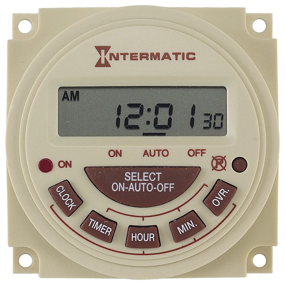 Product image for 24-HOUR 120V ELECTRONIC PANEL MOUNT TIMER REPLACEMENT KIT