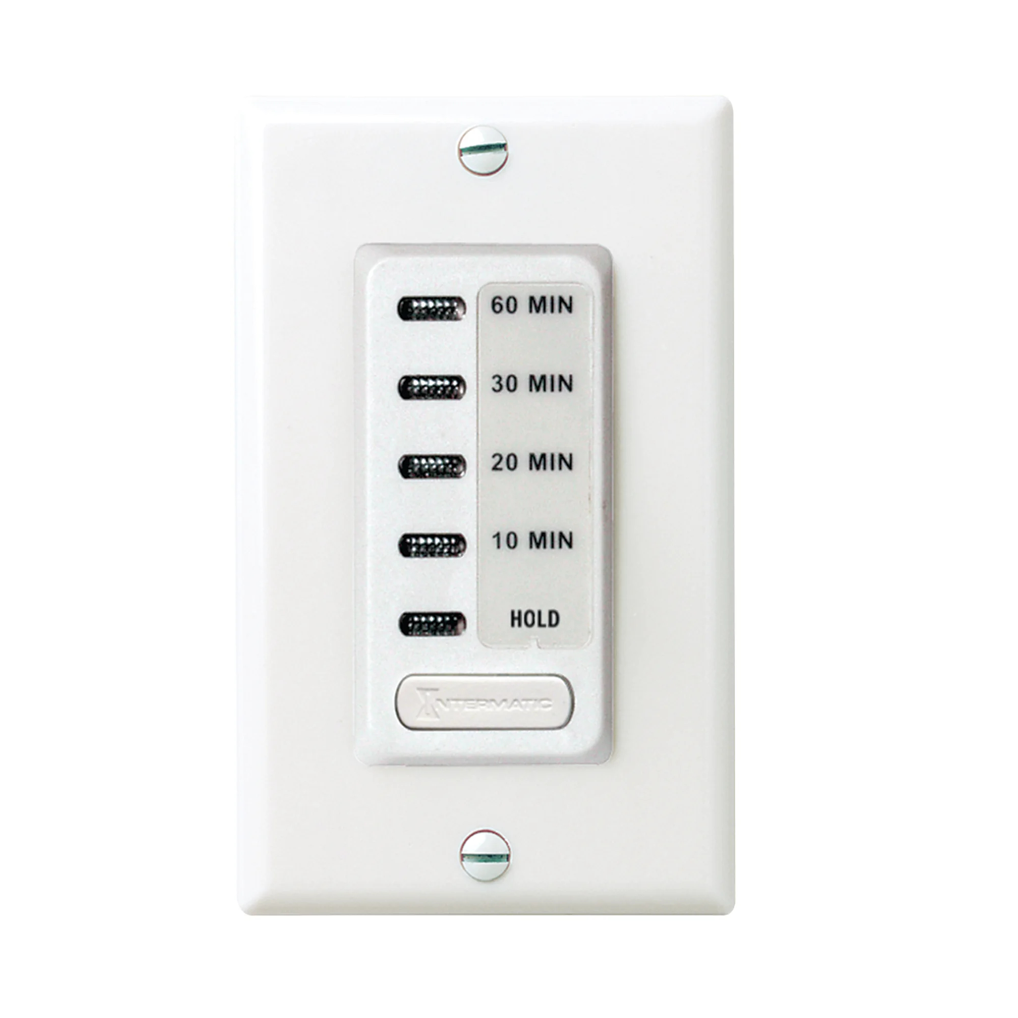 INTERMATIC EI210W TIMER 10MIN 20MIN 30MIN 60MIN MULTIFUNCTION AUTO OFF WITH HOLD FEATURE WHITE