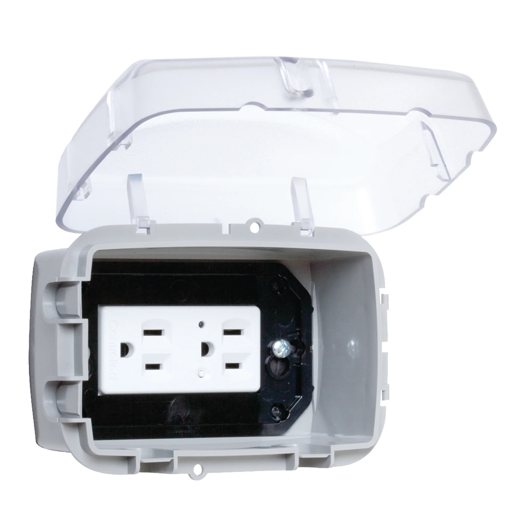 Product image for Cover clear hinged door 1gang hor/ver