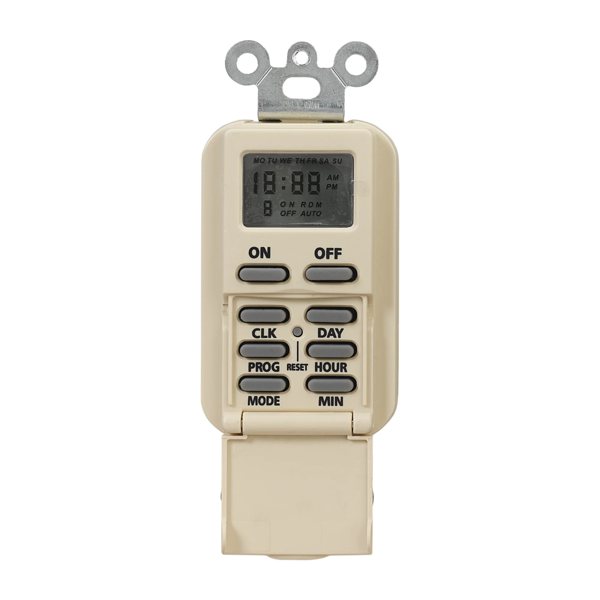 Product image for Timer digital 7 day 15A 120VAC ivory