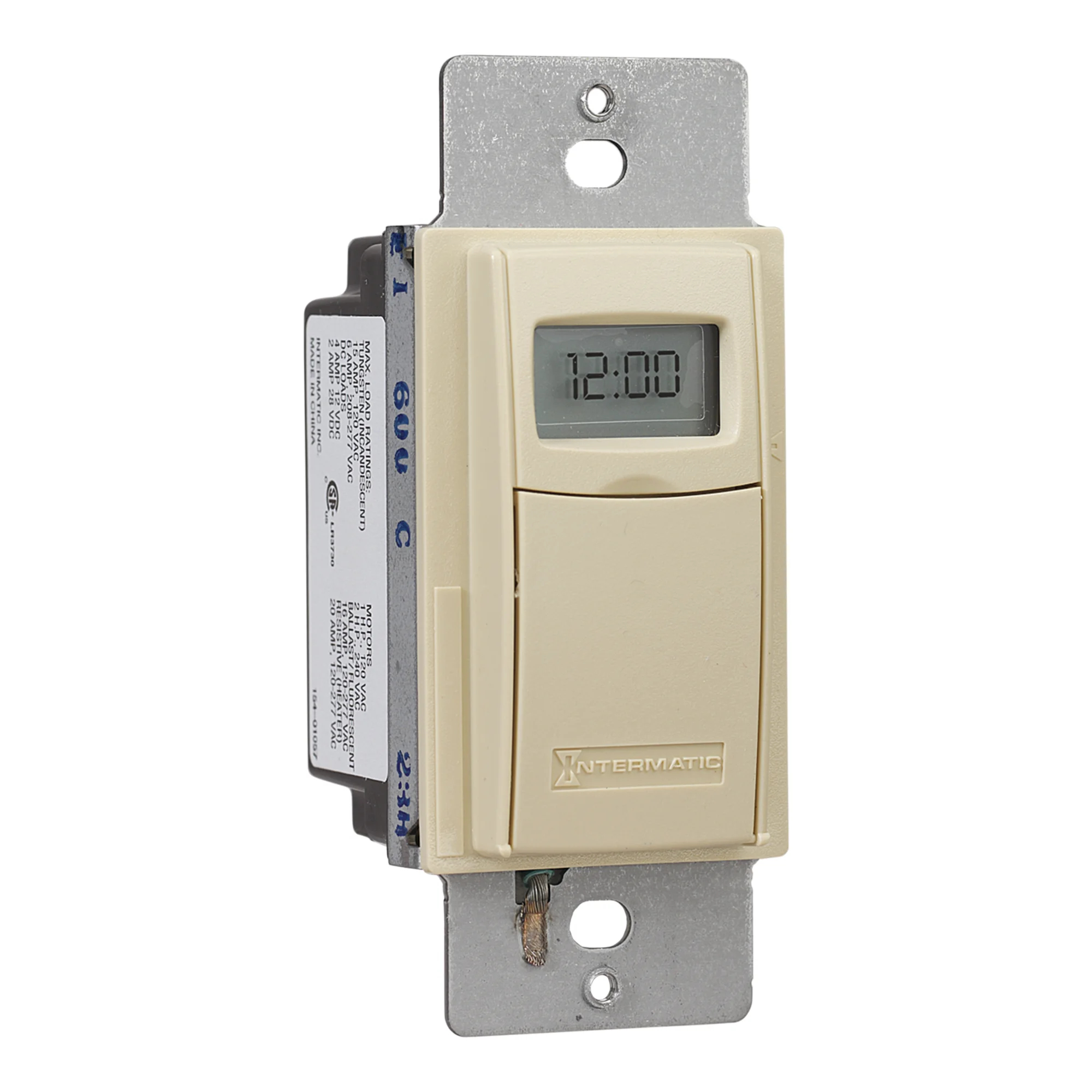 Product image for Timer electronic 7 day 20A 277V ivory