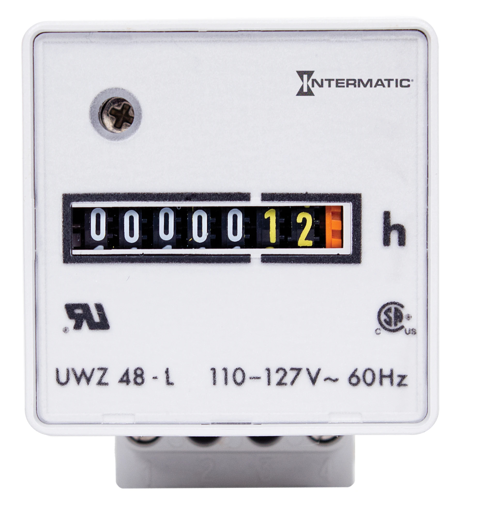 Product image for INTERMATIC UWZ48-120U HOUR METER SURFACE MOUNT PLUG IN 120V