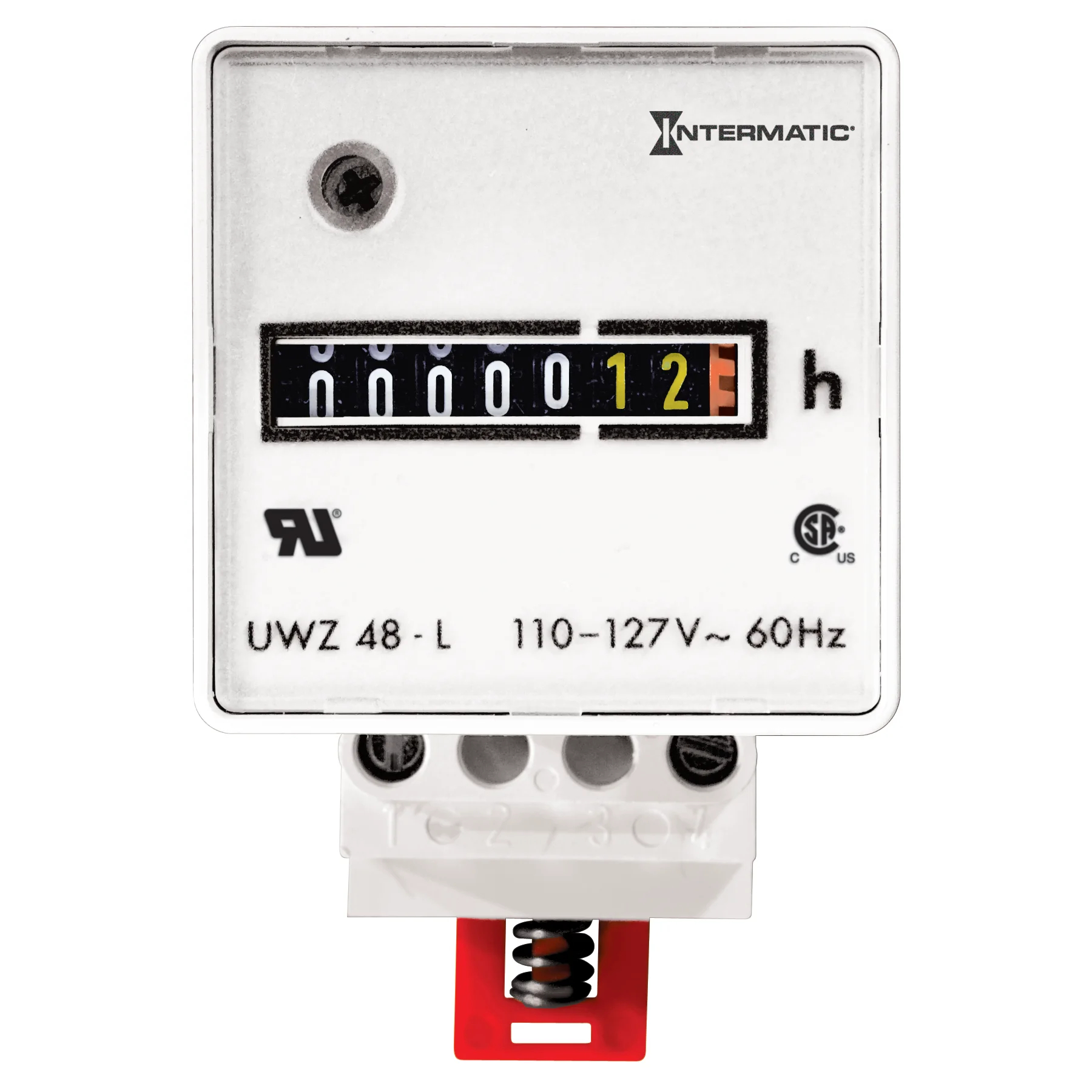 Product image for Hour meter DIN rail mount 120V