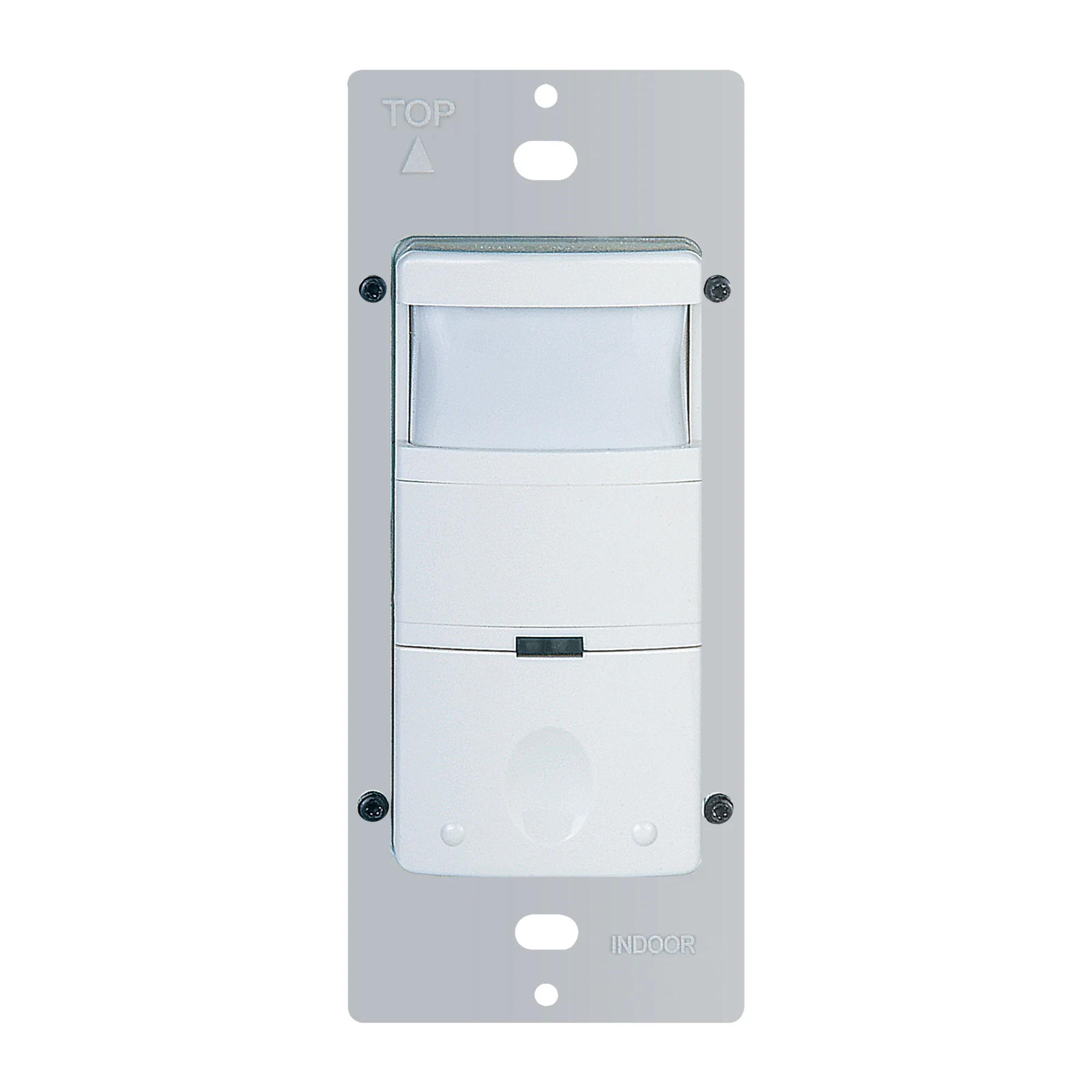 Product image for COMMERCIAL GRADE SELF-ADAPTIVE IN-WALL PIR OCCUPANCY/VACANCY SENSOR, NO NEUTRAL REQUIRED, WHITE