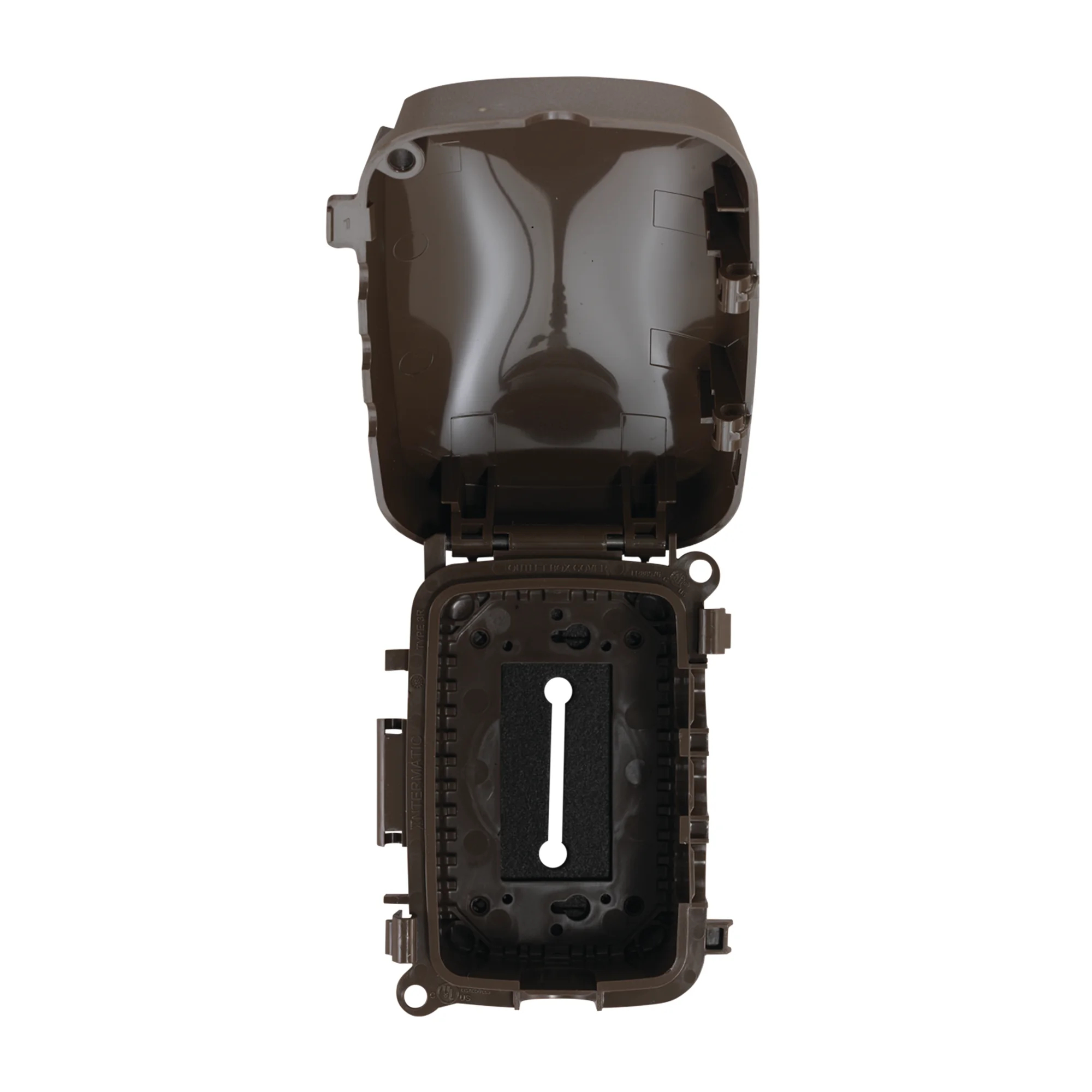 Product image for Cover weatherproof 1G UV stabilized polycarbonate bronze