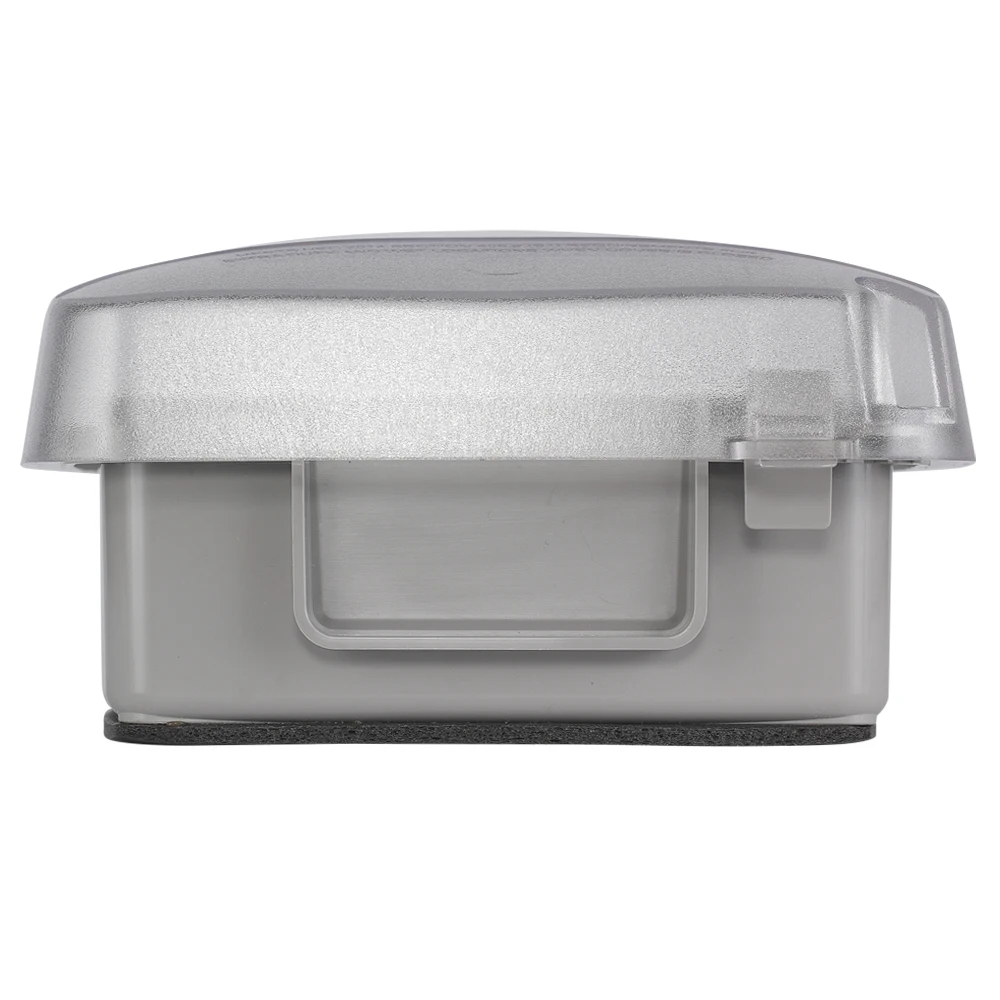 Product image for Cover while-in-use 2-gang plastic clear 2-1/4"
