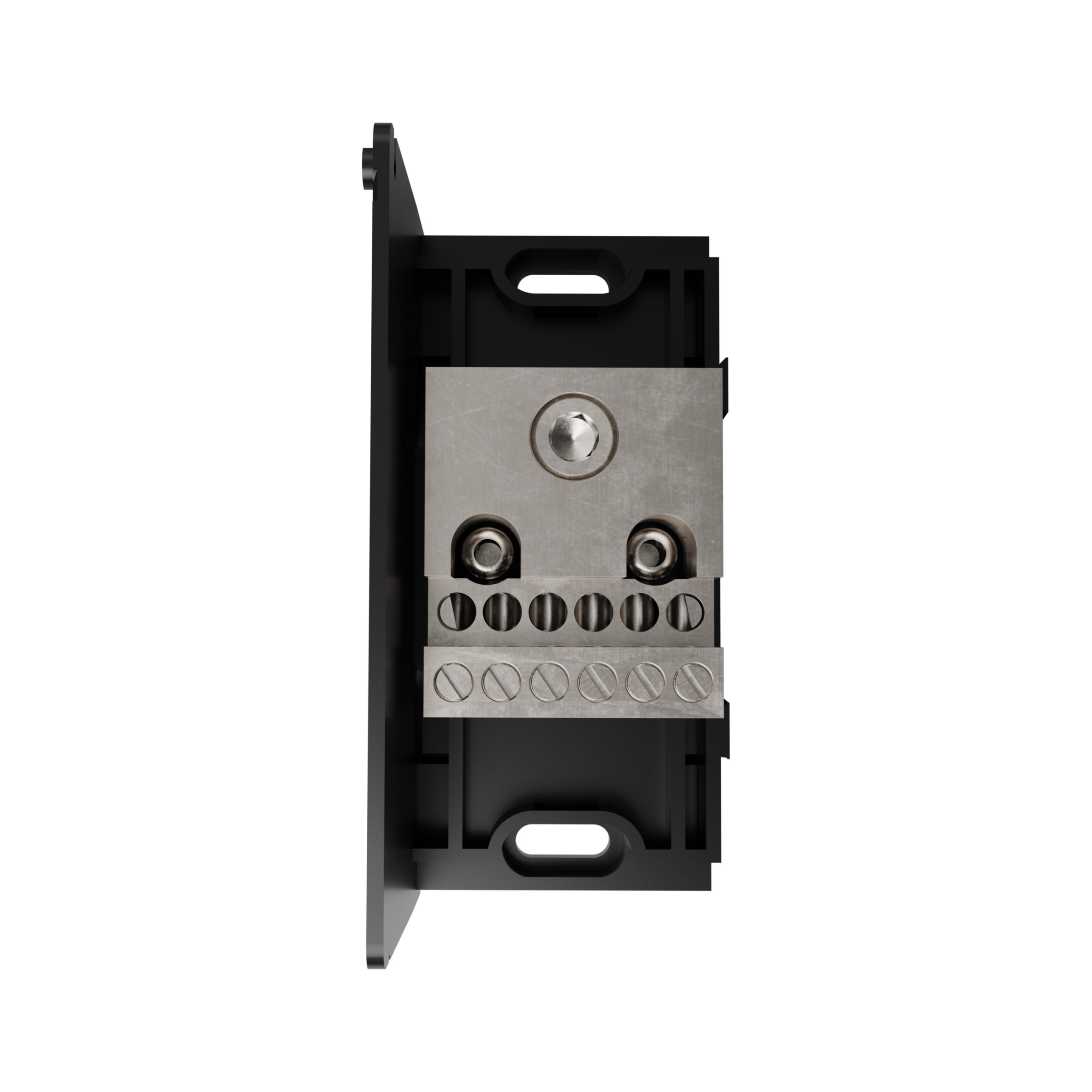 Product image for Open-Style PDB UL 1953 1000V 250A Tin-plated Aluminum - 310A 1-Pole 1 - 12 openings; 350-#6 --- #4-#14 Box to Box