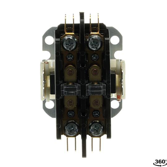 Product image for CONTACTOR DP 20A, 2 POLE COIL 24VAC