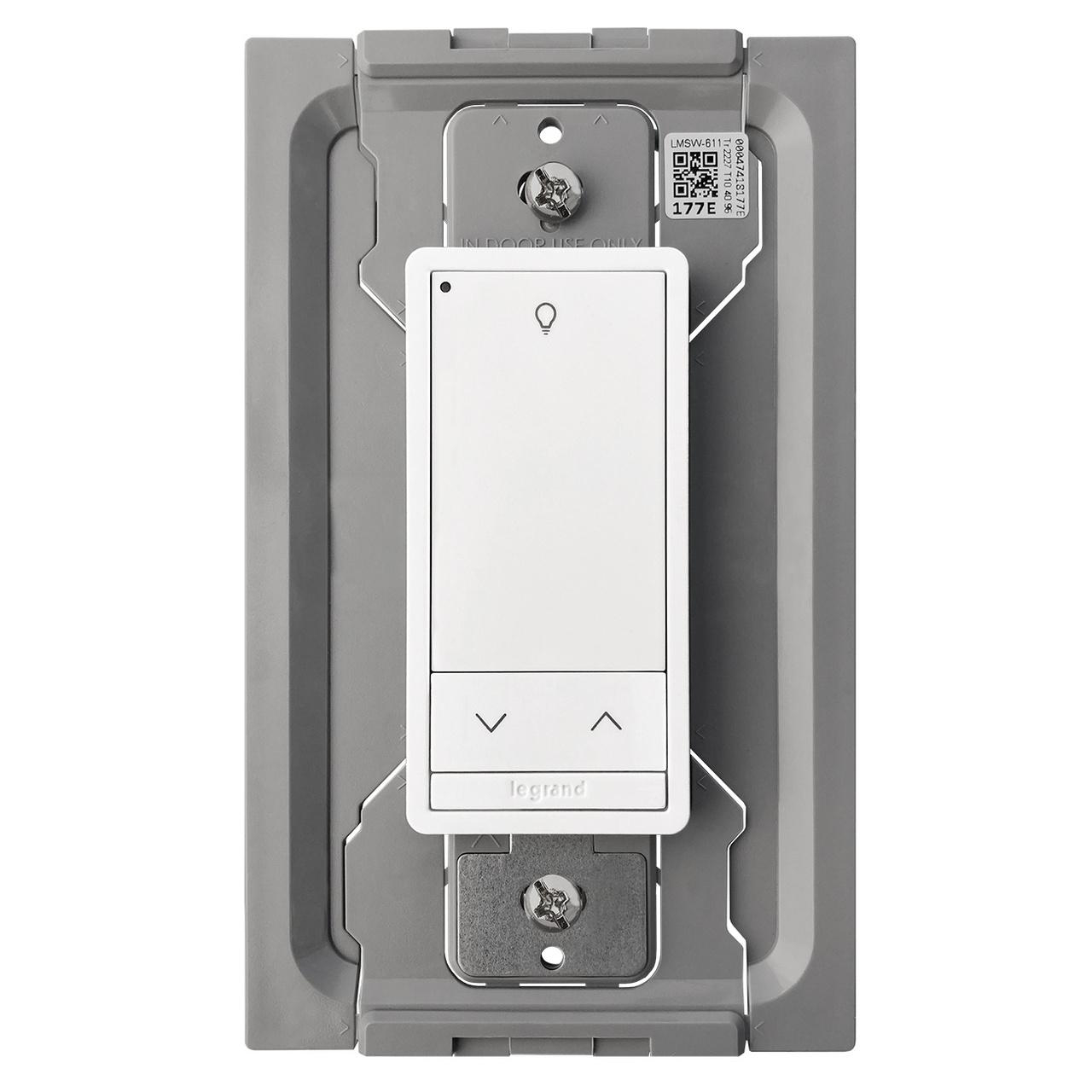Product image for DLM WIRELESS SWITCH SLIM 1B 1R WHITE