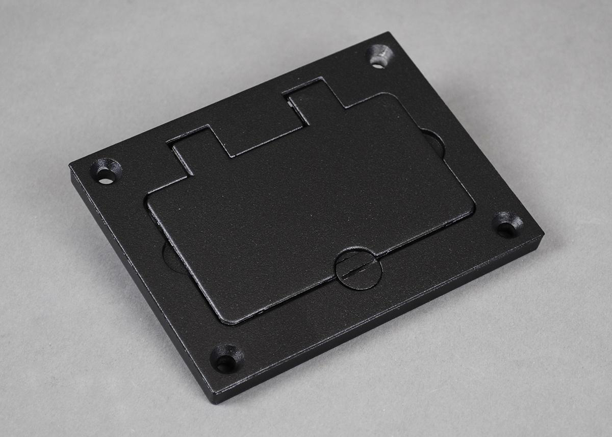 Product image for Omnibox® Rectangular Black GFI Cover Plate