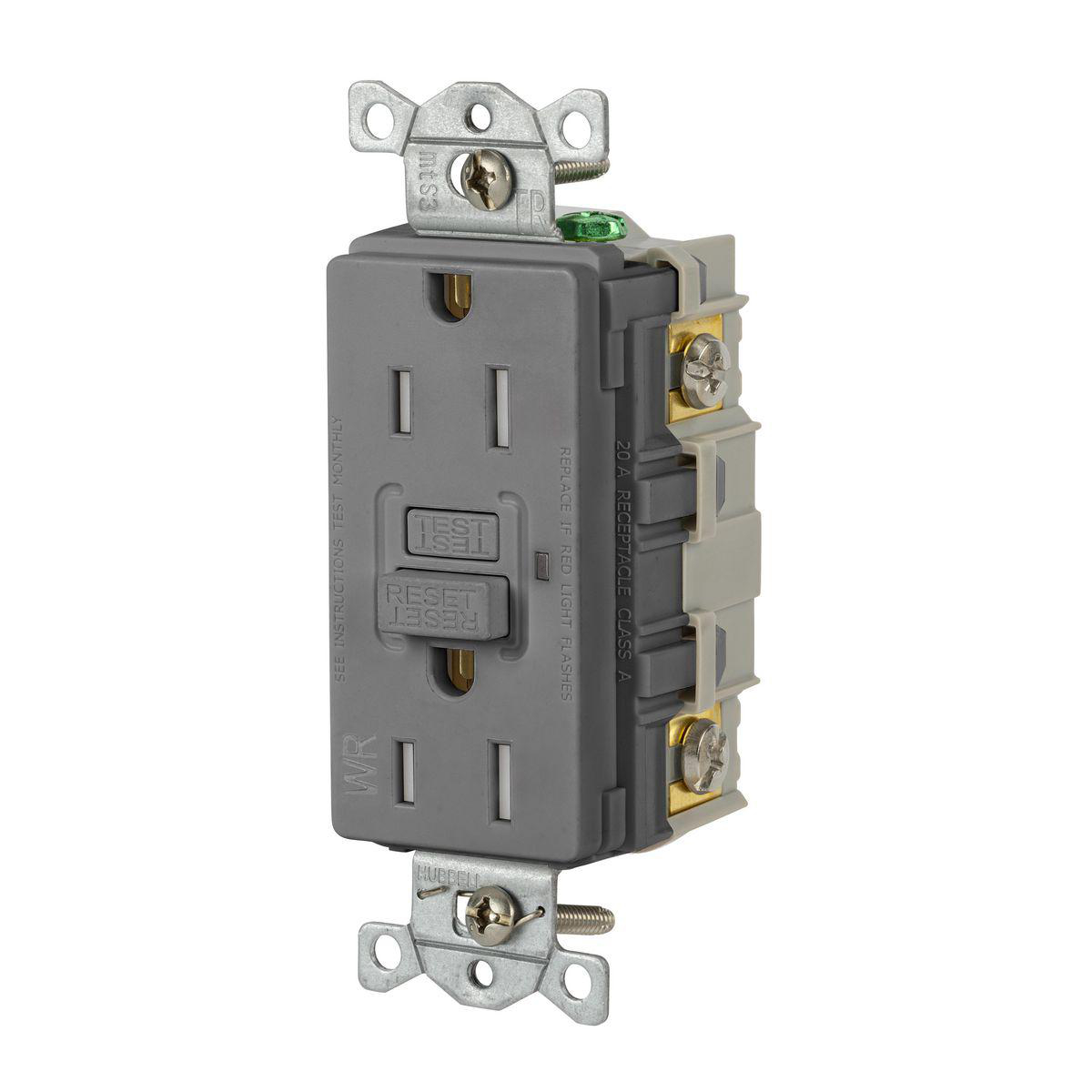 Product image for 15A 125VAC COMM TRWR GFR GRAY