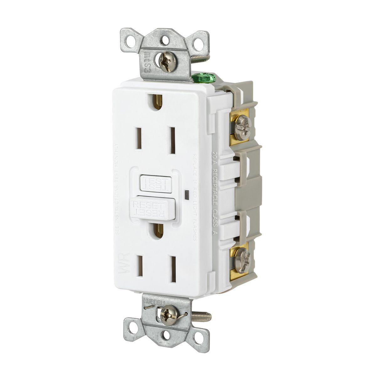 Product image for 15A 125VAC COMM WR GFR WHITE