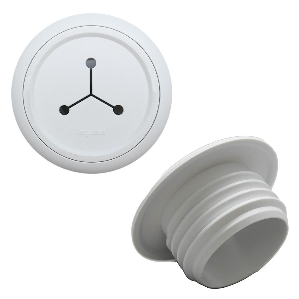 PASSSE HT1015WH10PK FLEXIBLE GROMMET WHITE MINI PASS THROUGH 10PK