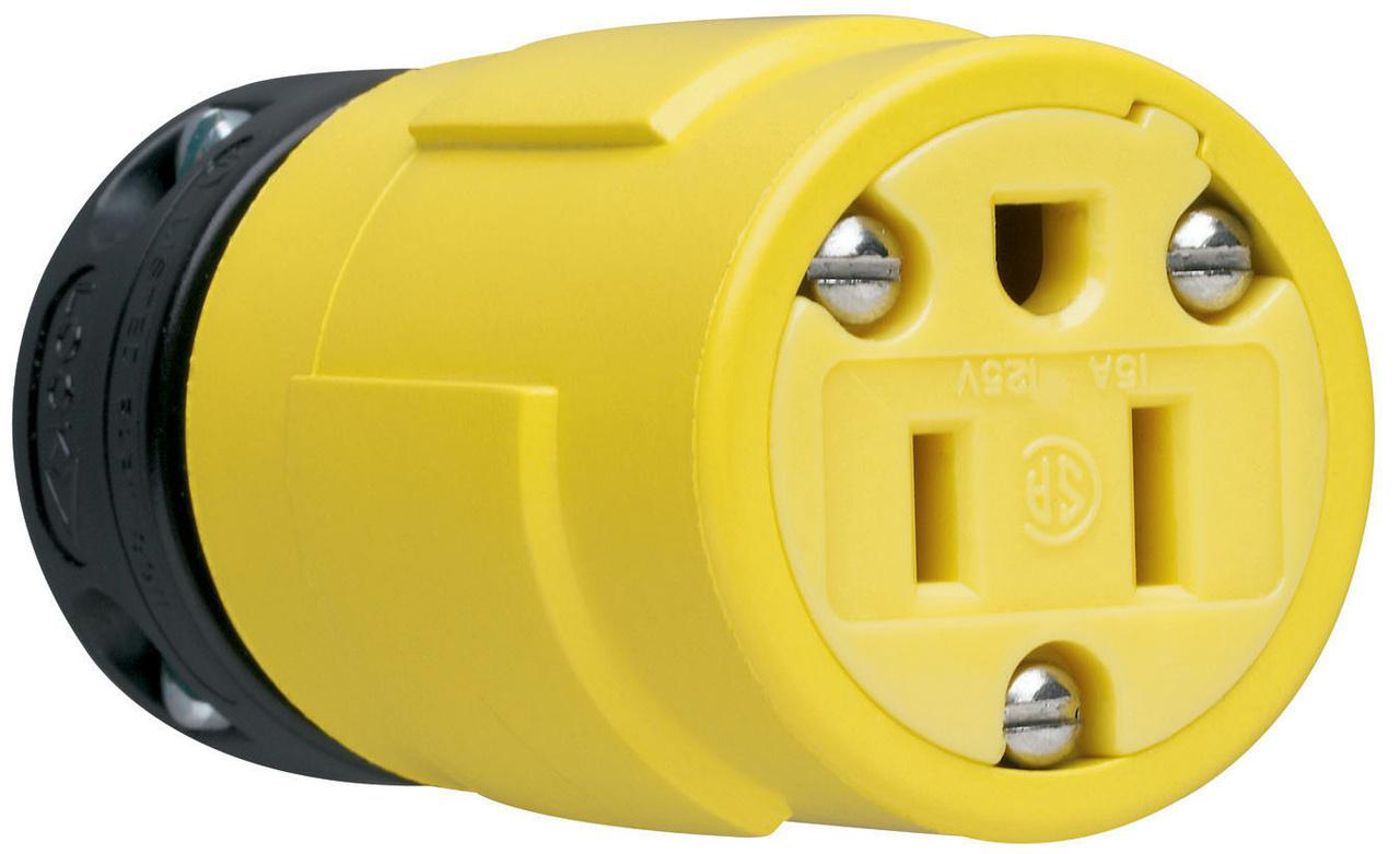 Product image for Connector 3P4W non-metallic 600V 30A turnlok