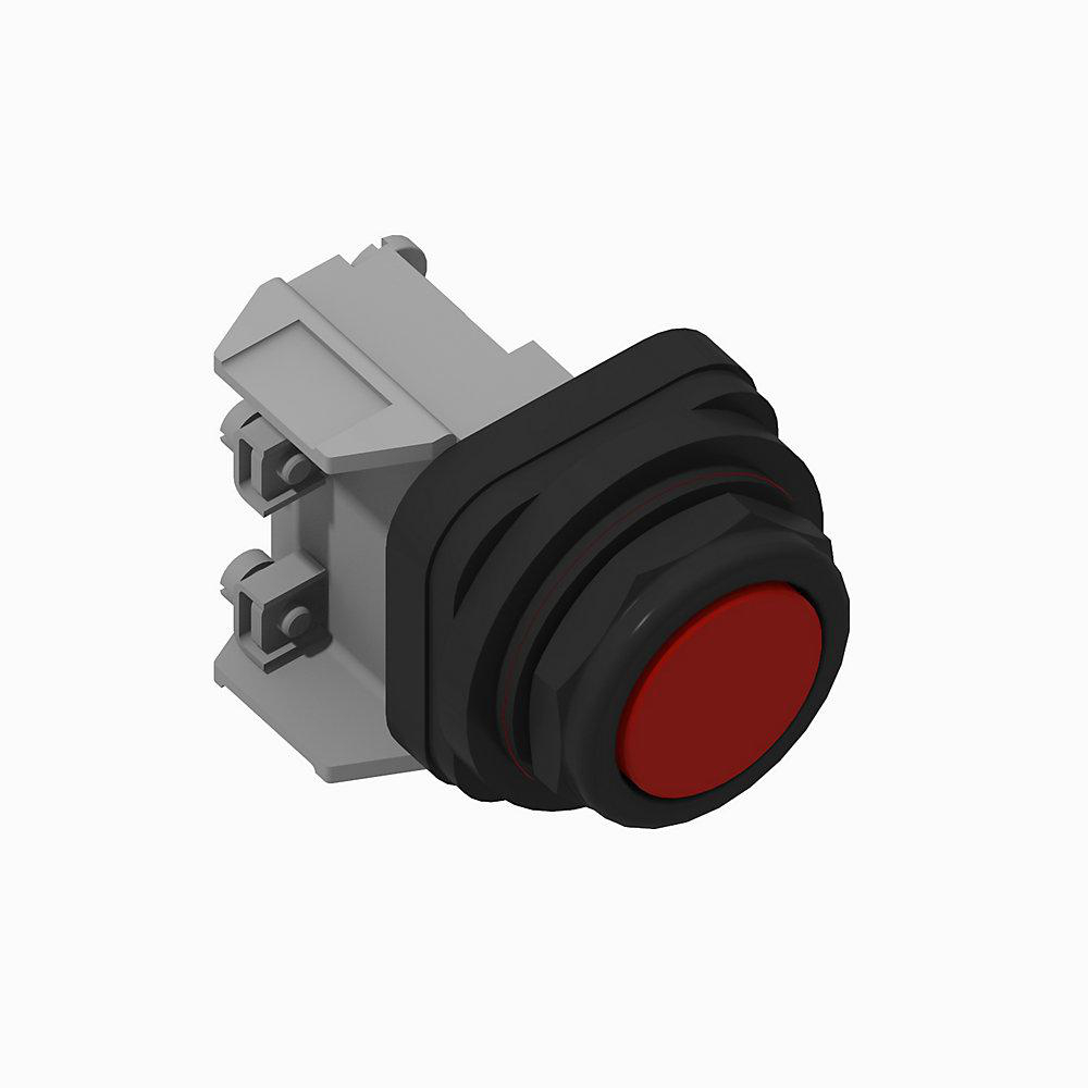 Product image for Operator pushbutton 1NO flush head red