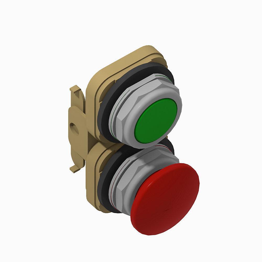 Product image for 30mm Double Push Button 800T PB